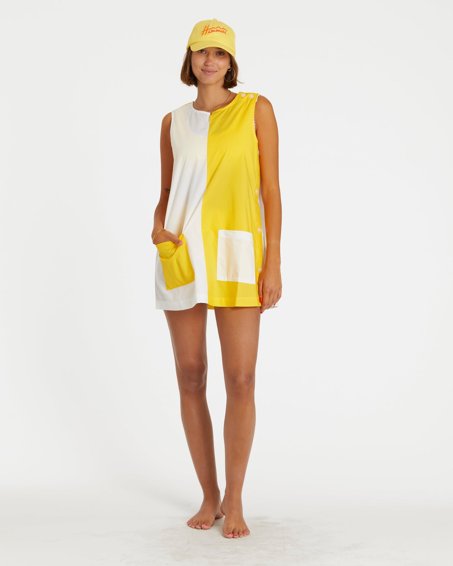 Two-Tone Smock (Yellow/White)