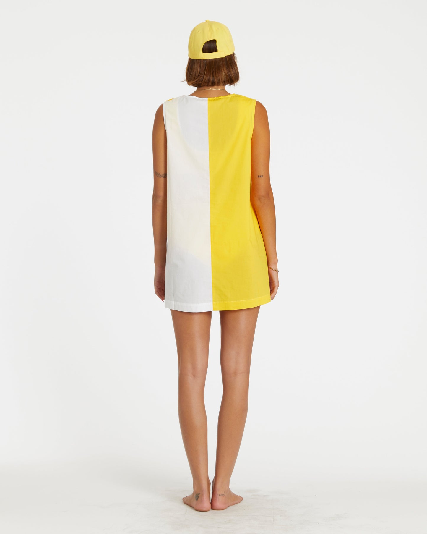 Two-Tone Smock (Yellow/White)