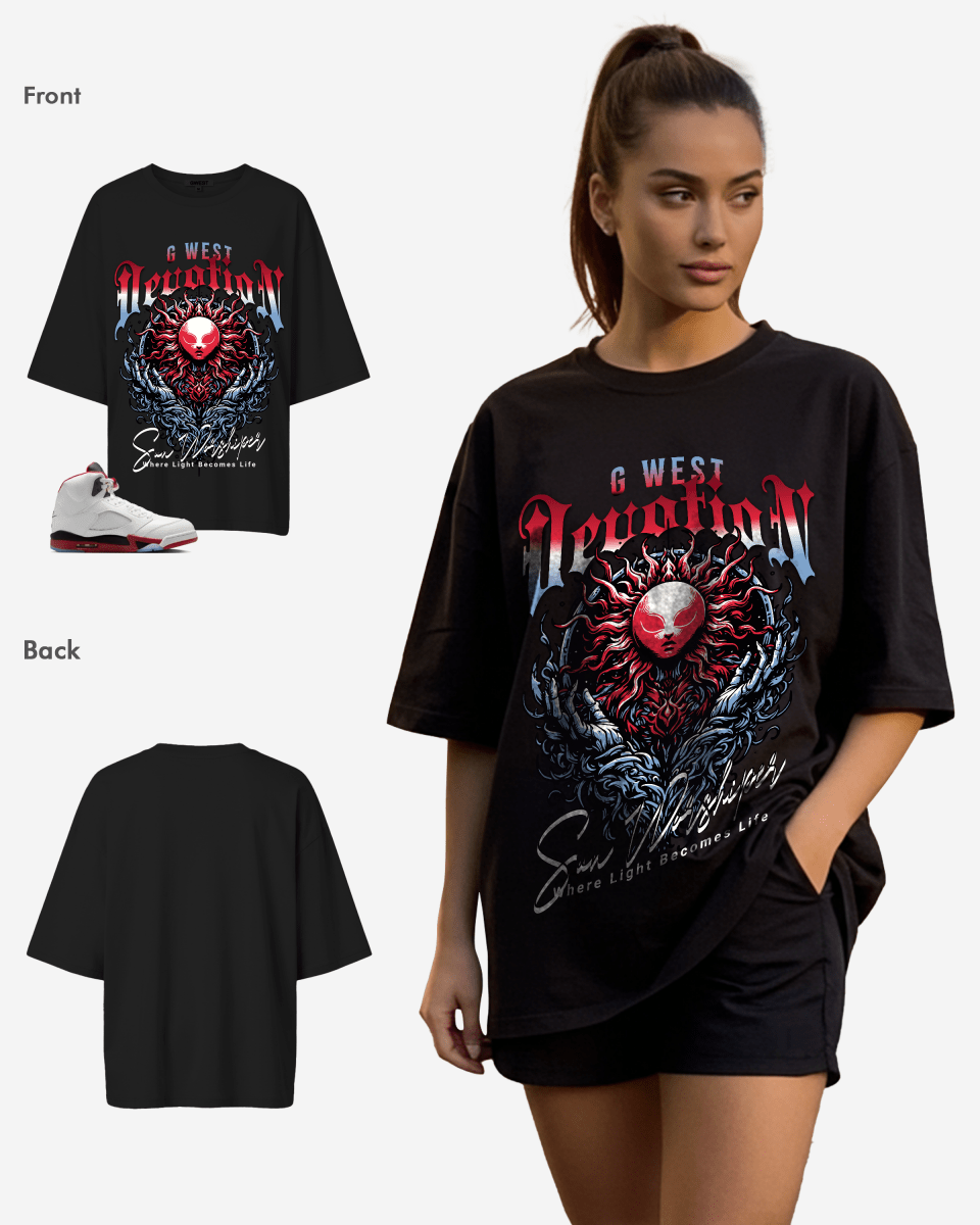 G West Solar Devotion Oversized Women's T-Shirt