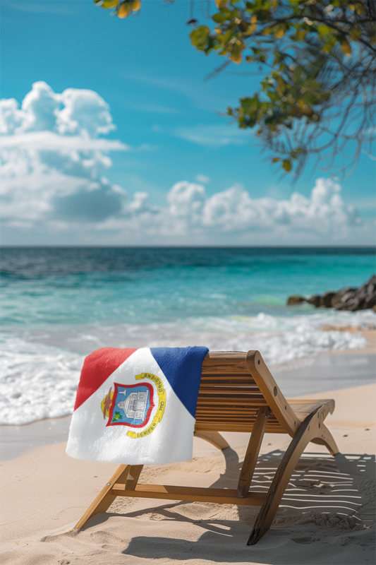 St Maarten Flag Beach Towel