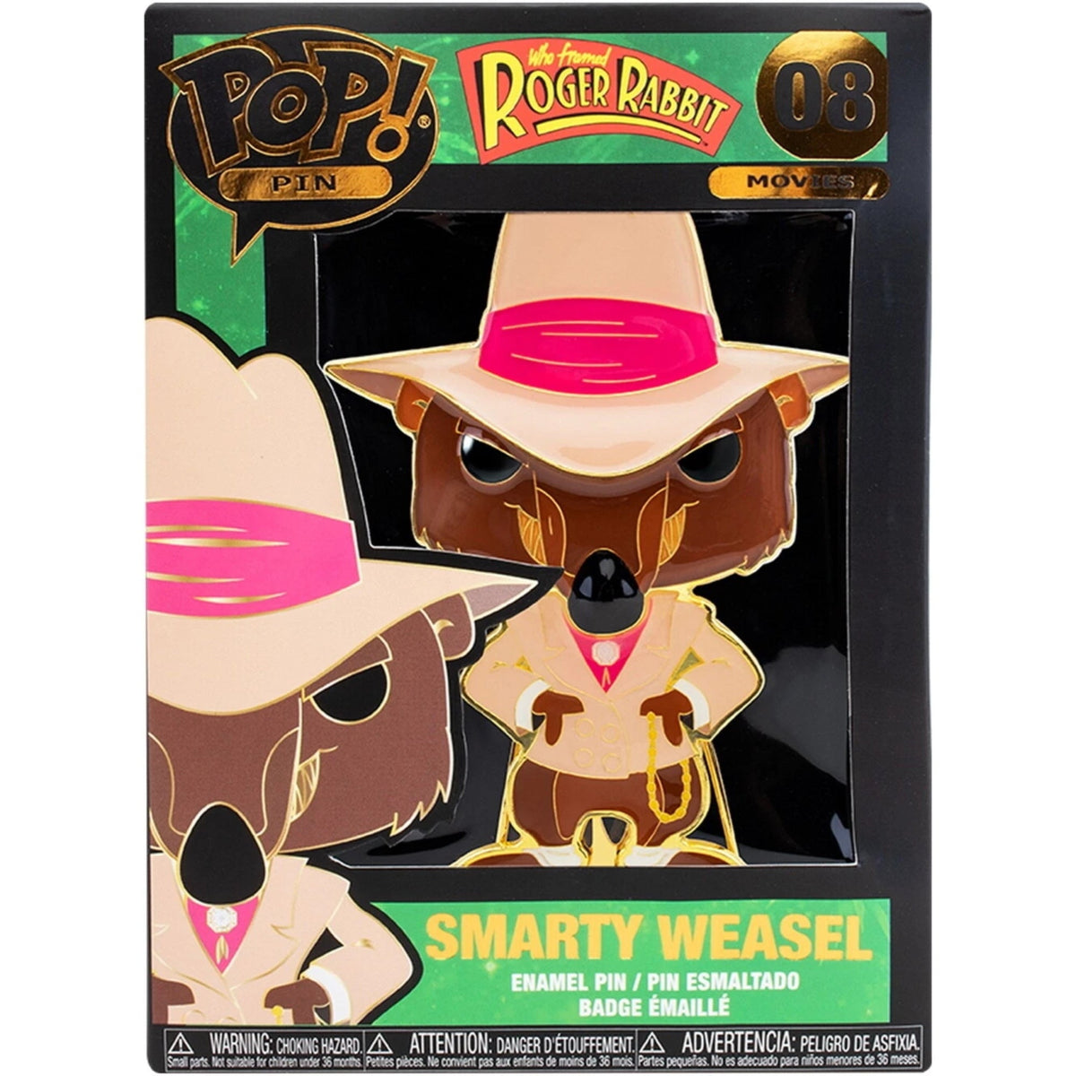 Funko Pop! Pin Who Framed Roger Rabbit - Smarty Weasel Enamel Pin #08