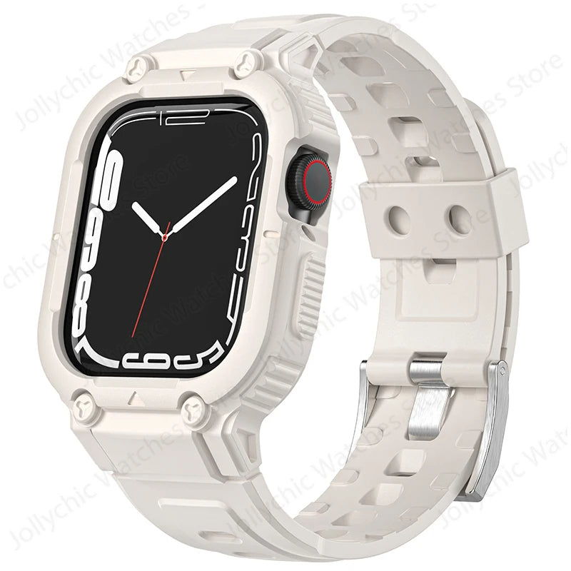 Sport Clear Apple Watch Band+Case