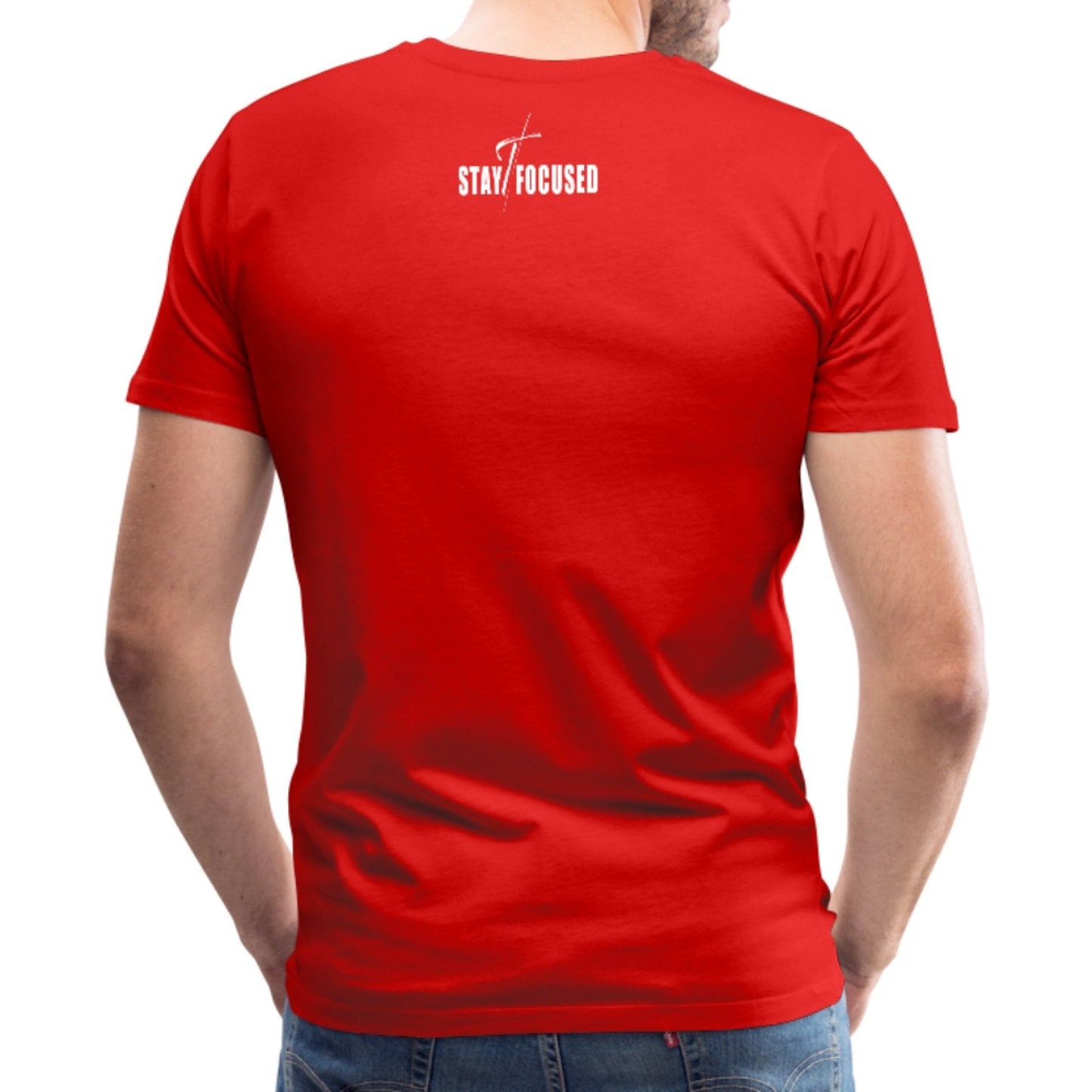 Men's Lightweight Moisture-Wicking Stay Focused Motivational T-Shirt
