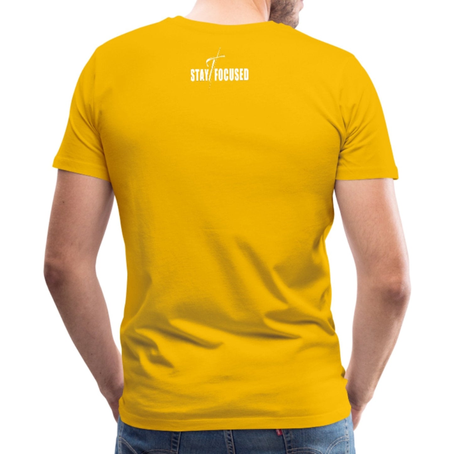 Men's Lightweight Moisture-Wicking Stay Focused Motivational T-Shirt