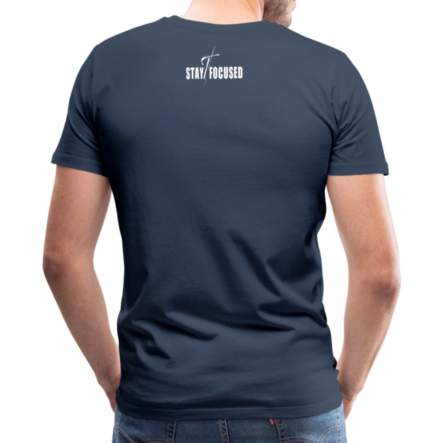 Men's Lightweight Moisture-Wicking Stay Focused Motivational T-Shirt