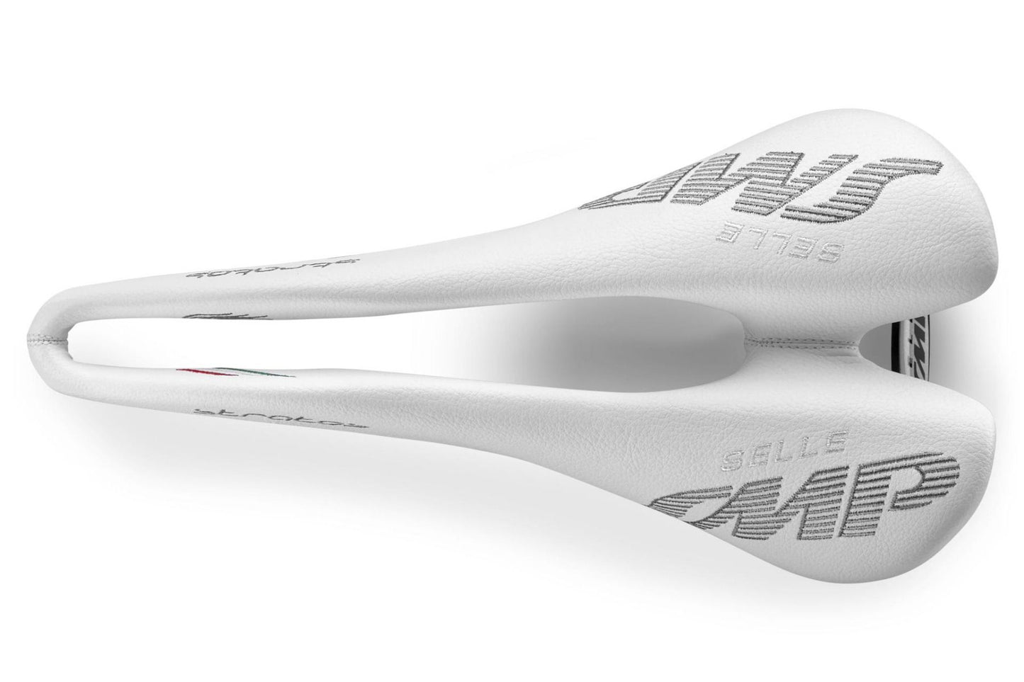 Selle SMP Stratos Saddle with Steel Rails (White)