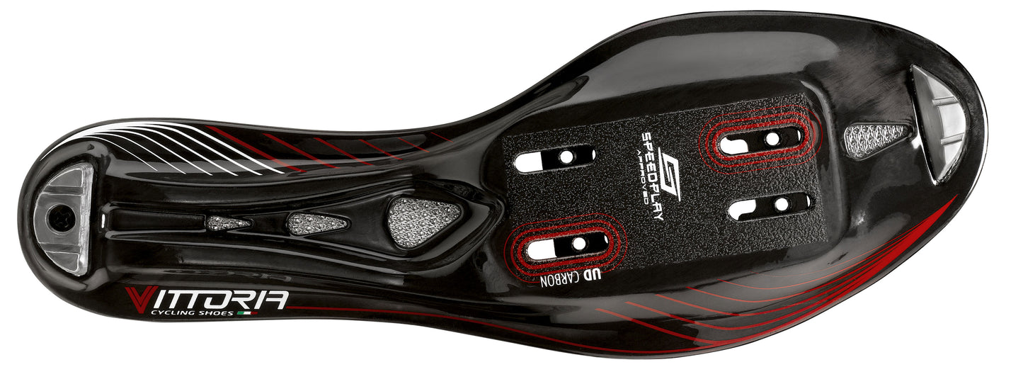 Vittoria Velar Road Cycling Shoes (Black) Speedplay Sole EU 45