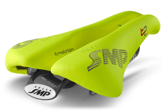 Selle SMP T2 Triathlon Saddle with Carbon Rails (Fluro Yellow)