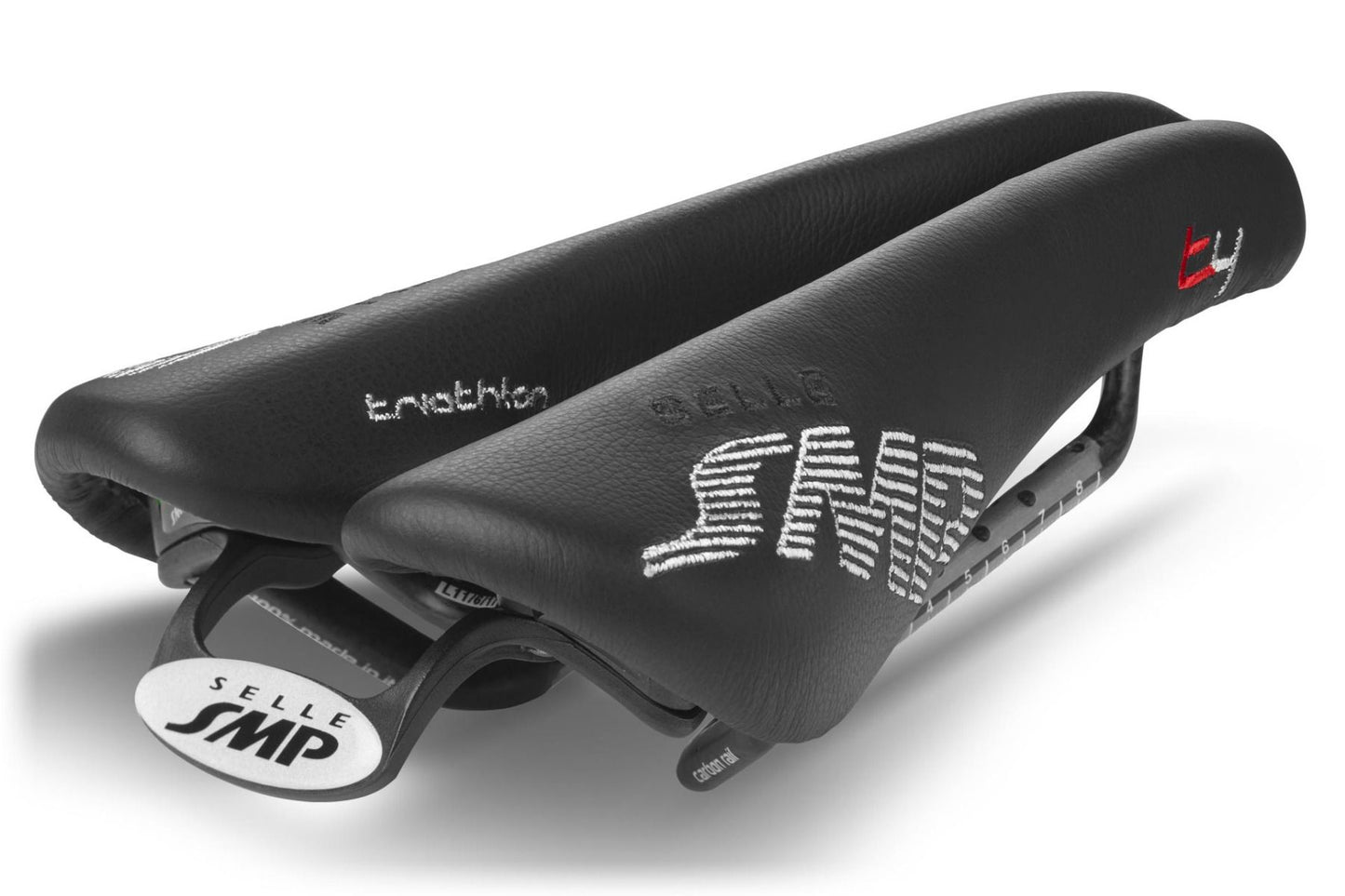 Selle SMP T4 Triathlon Saddle with Carbon Rails (Black)