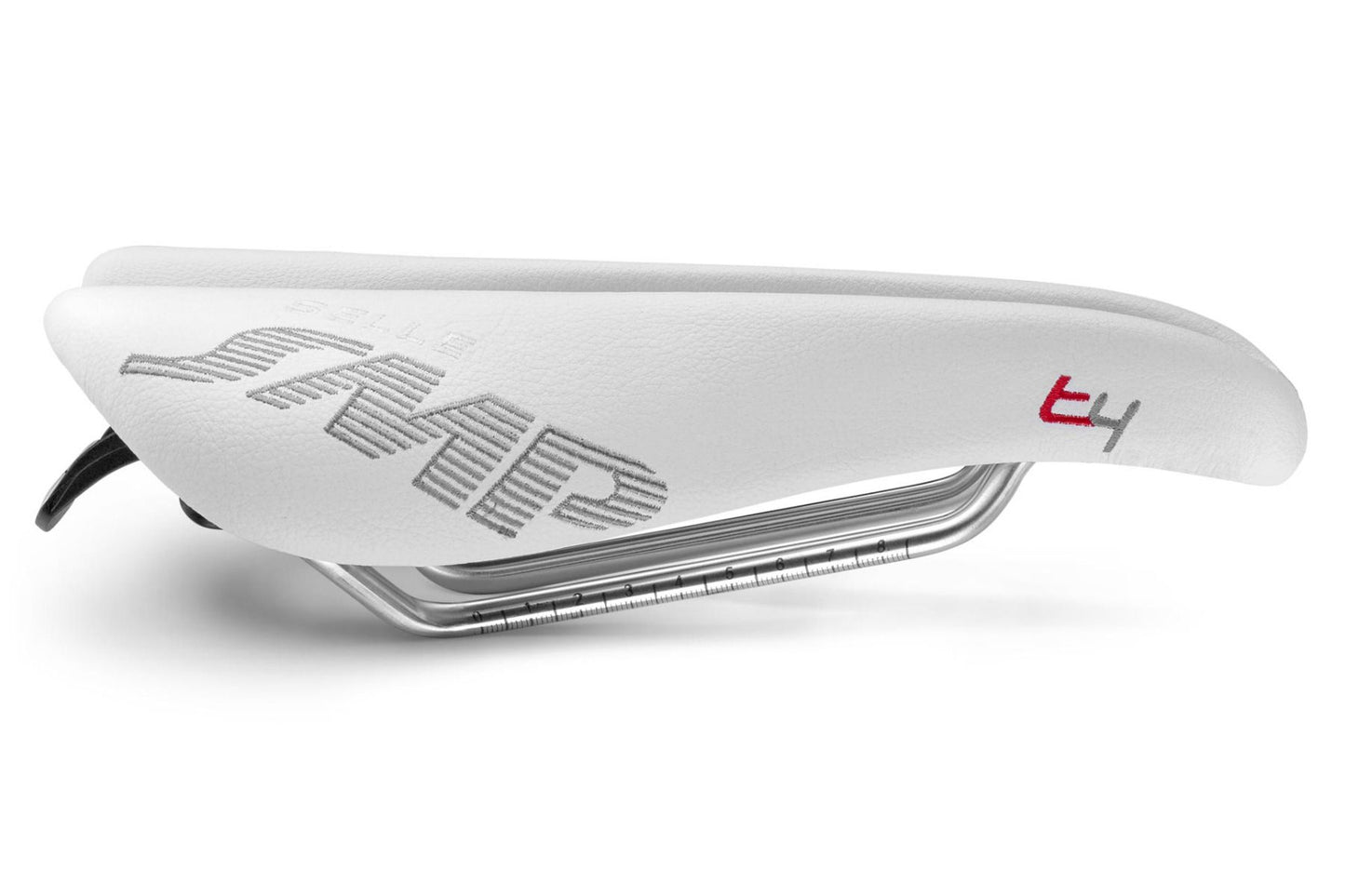 Selle SMP T4 Triathlon Saddle with Steel Rails (White)