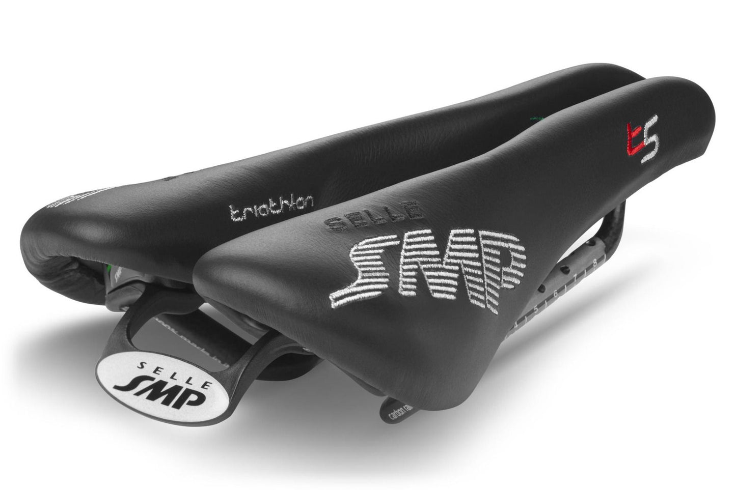 Selle SMP T5 Triathlon Saddle with Carbon Rails (Black)