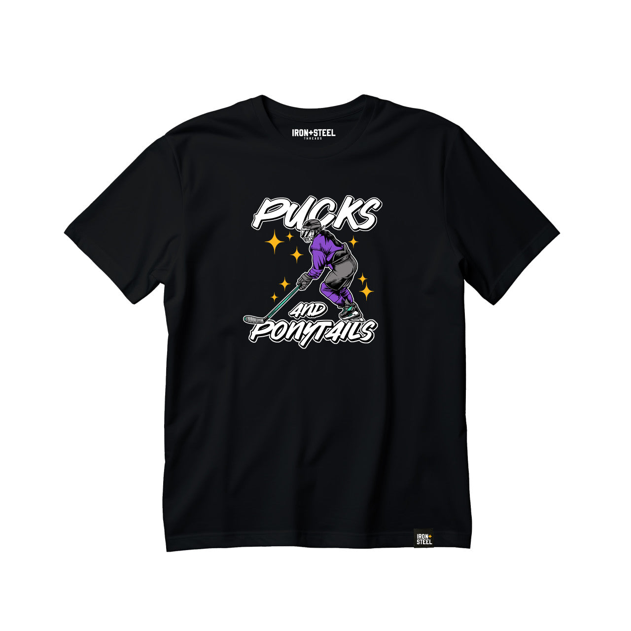 Pucks and Ponytails Hockey T-Shirt
