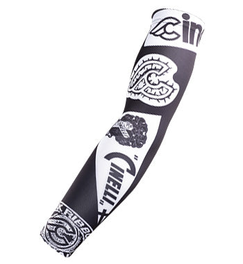 Cinelli Tempo Arm Warmers (Black/ White Cinelli Pattern)