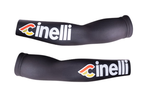 Cinelli Tempo Arm Warmers (Black / Cinelli Logo)