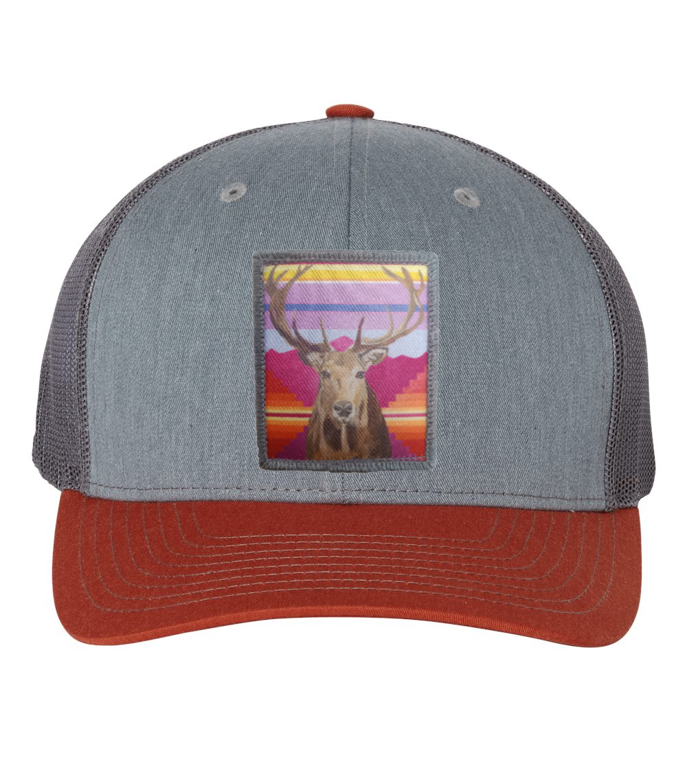 Grey/Terracotta Trucker