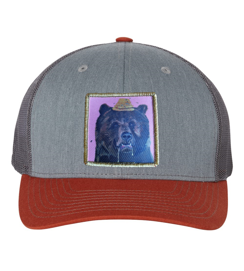 Grey/Terracotta Trucker