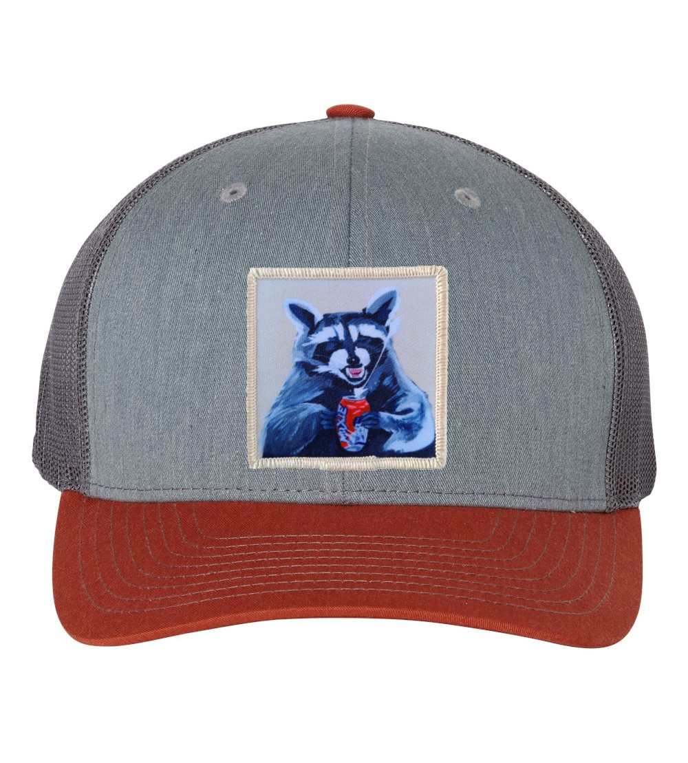 Grey/Terracotta Trucker