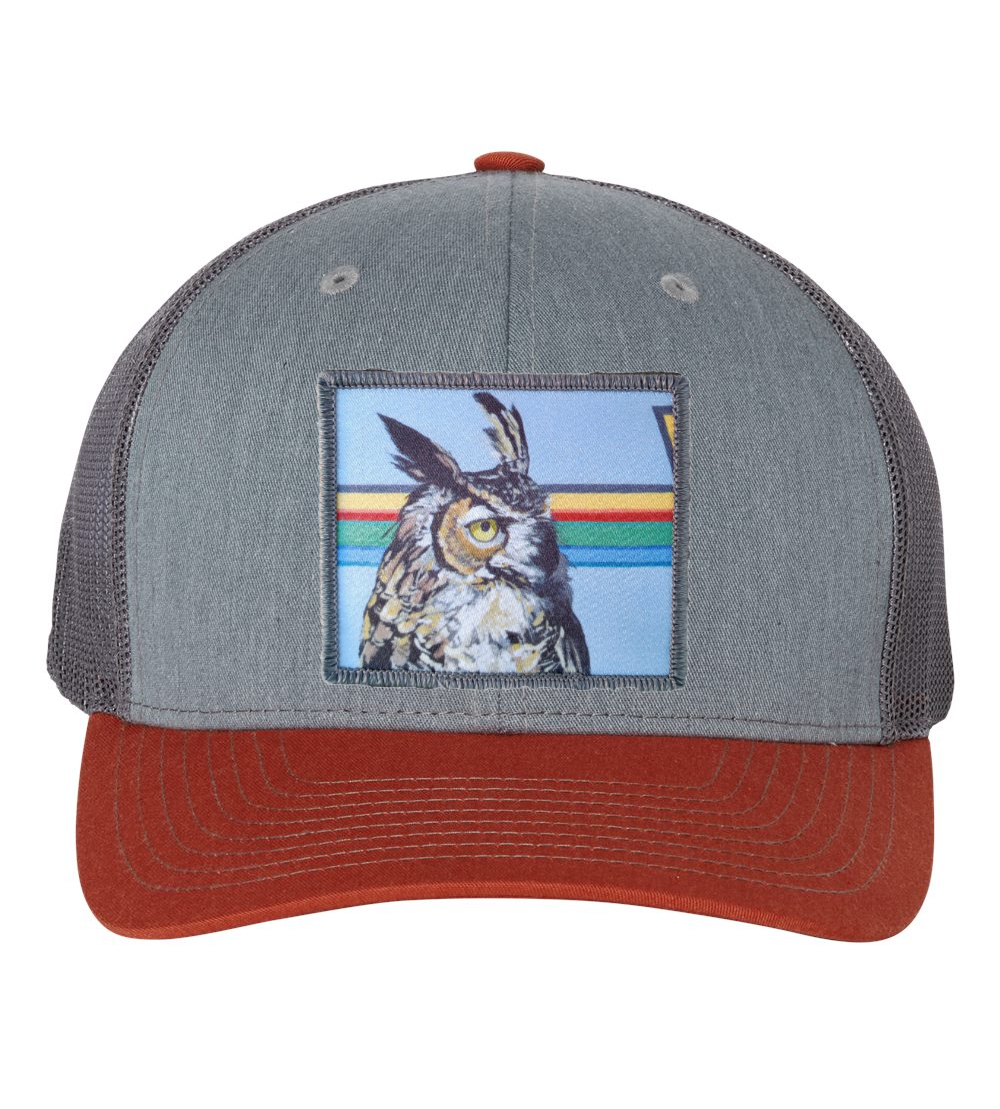 Grey/Terracotta Trucker