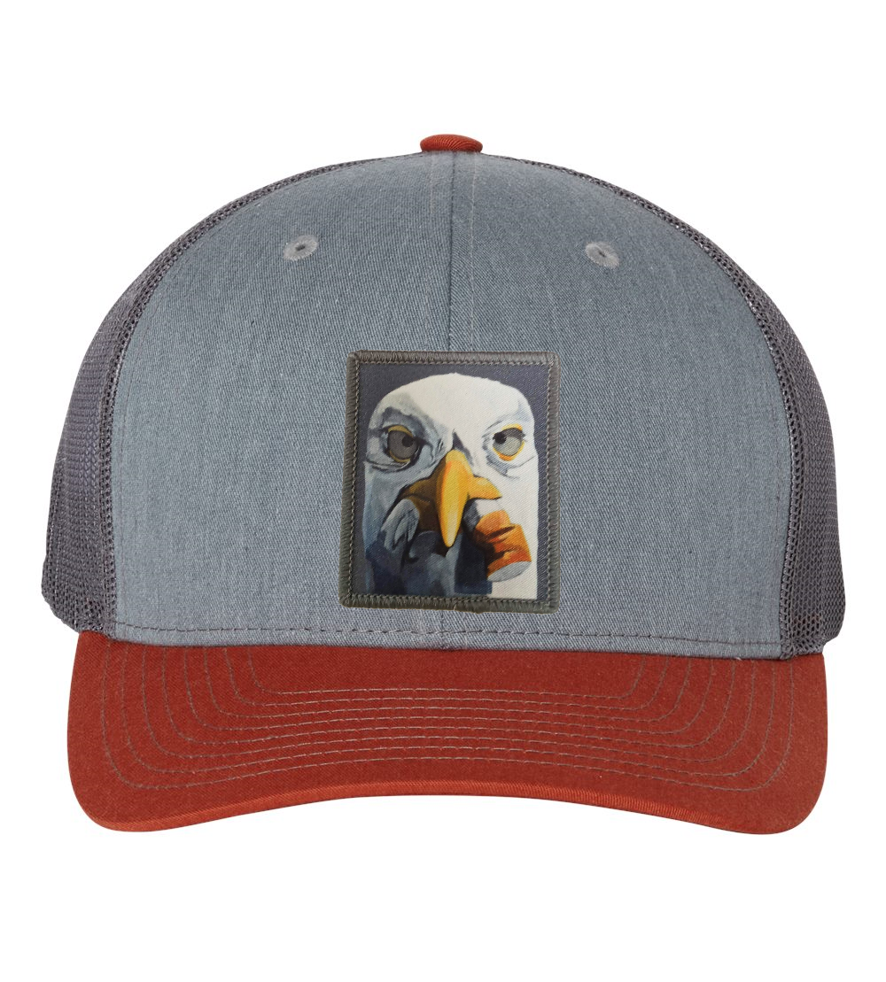 Grey/Terracotta Trucker