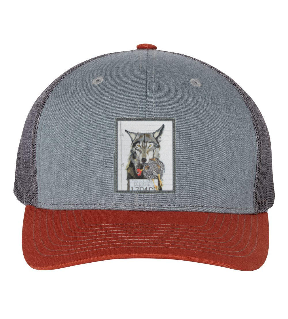 Grey/Terracotta Trucker
