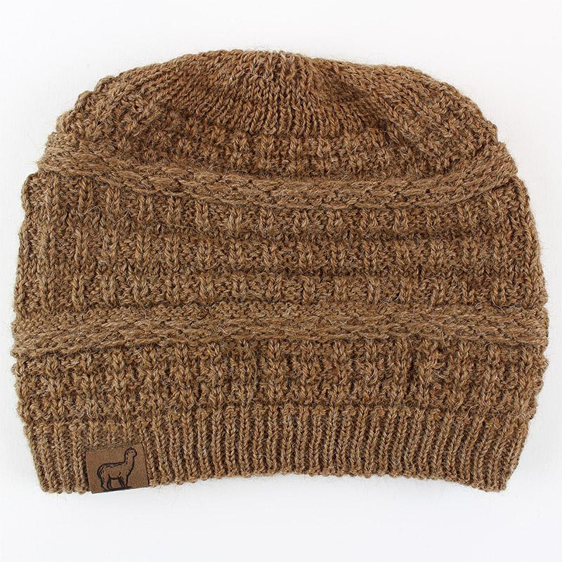 USA Alpaca Slouch Beanie with micro-fleece lining