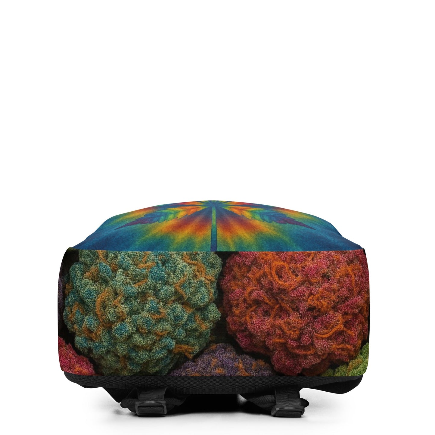 Tie-dye pot leaf Minimalist Backpack