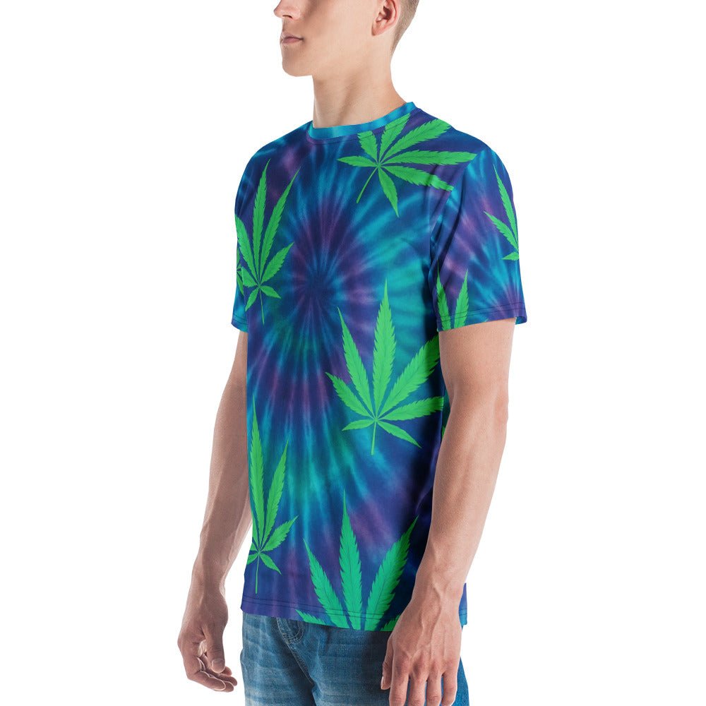 Tie-dye Weed leaves Men's t-shirt