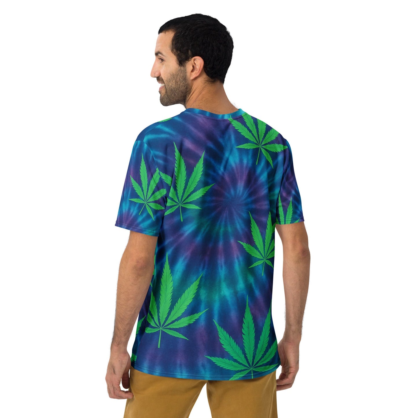 Tie-dye Weed leaves Men's t-shirt