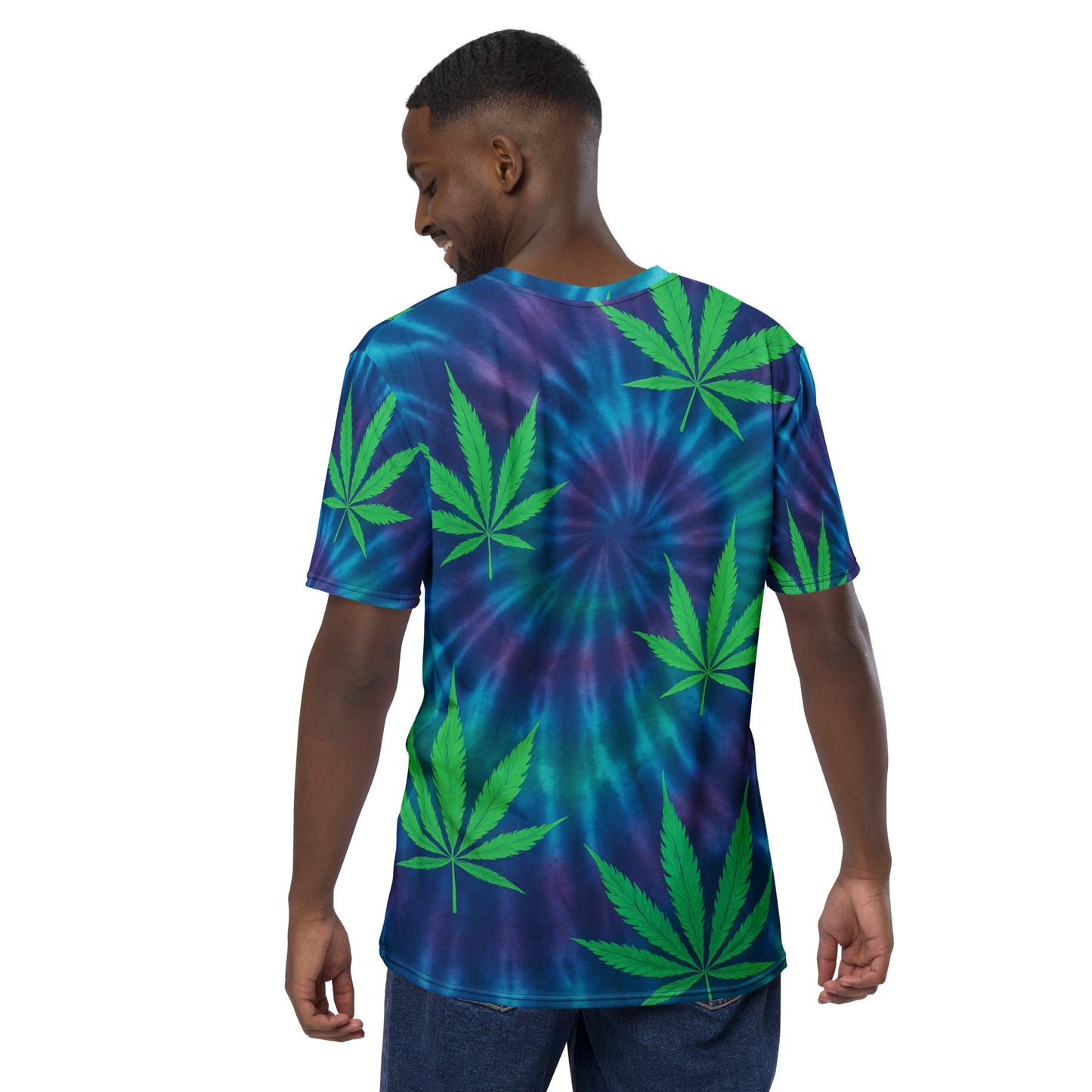 Tie-dye Weed leaves Men's t-shirt