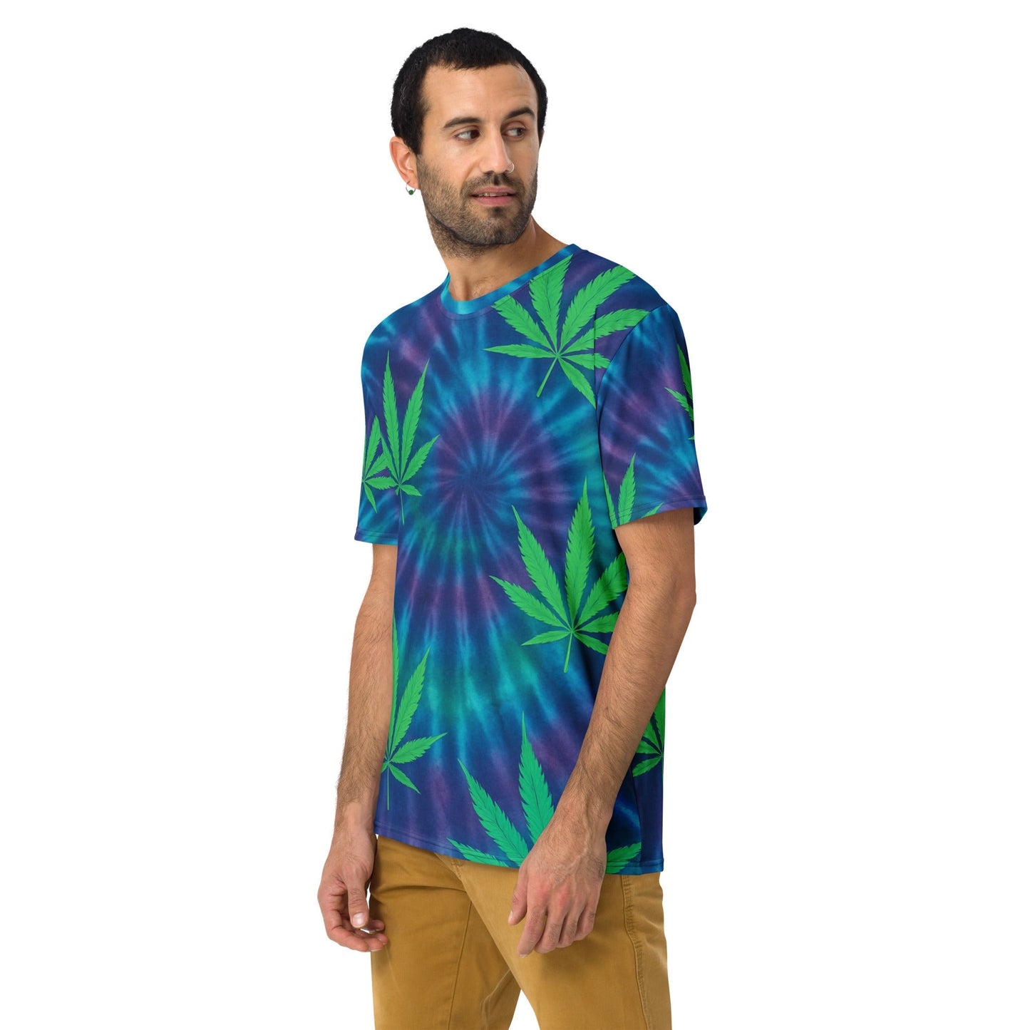 Tie-dye Weed leaves Men's t-shirt