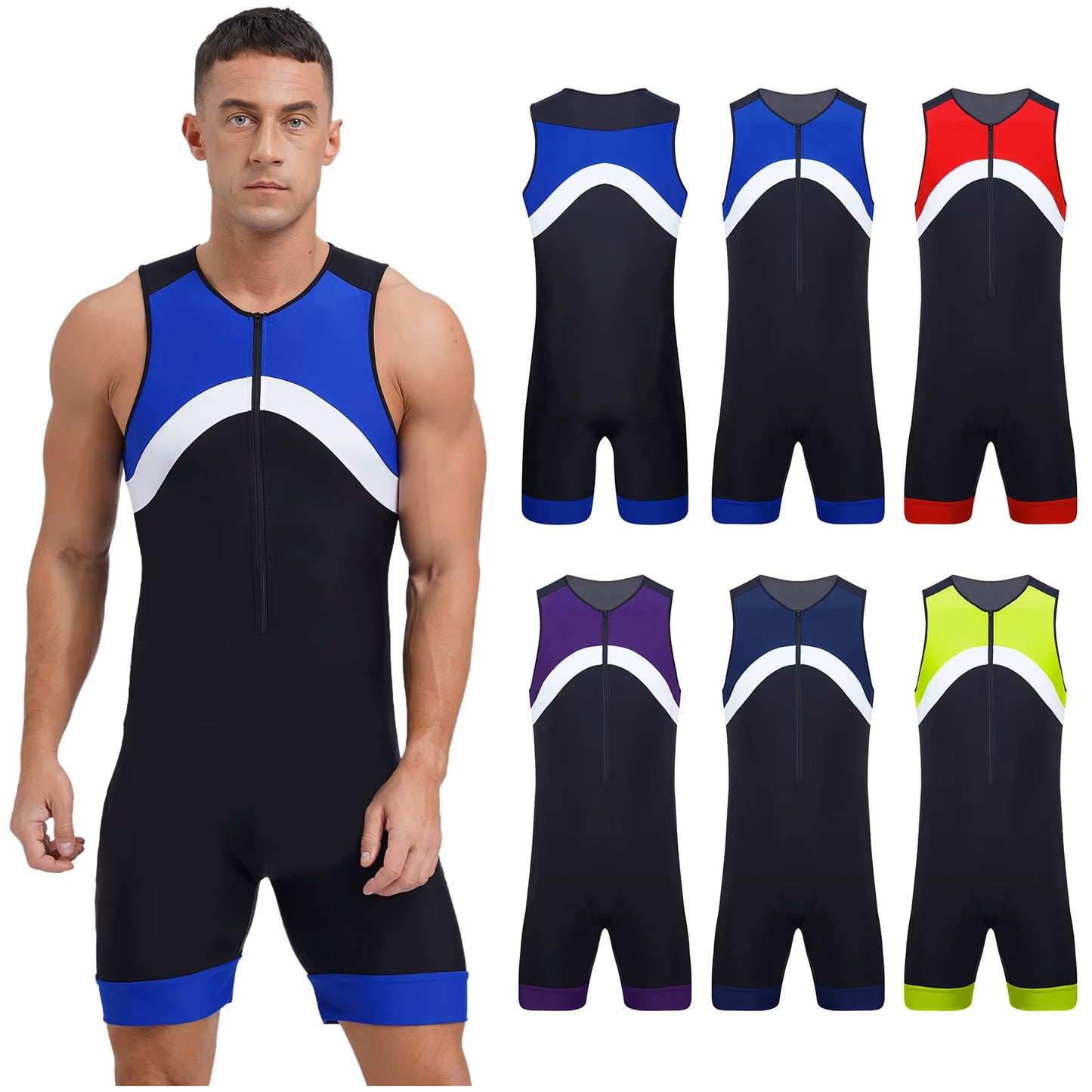 iEFiEL Men's One Piece Swimsuit / Trisuit
