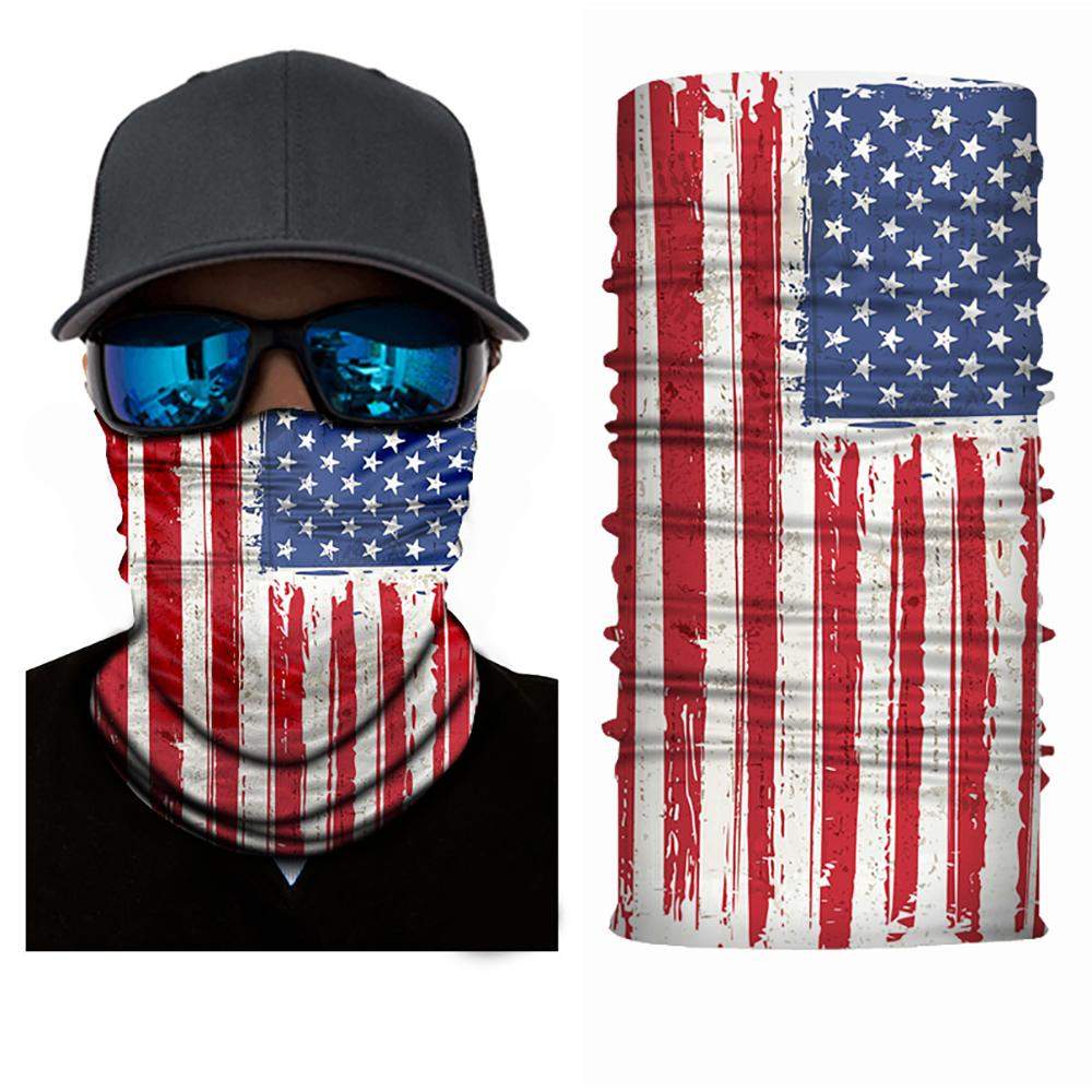 Qraftsy Motorcycle Face Covering Neck Gaiter Bike Riding Cycling Biker Fishing Hunting - 4 Pcs