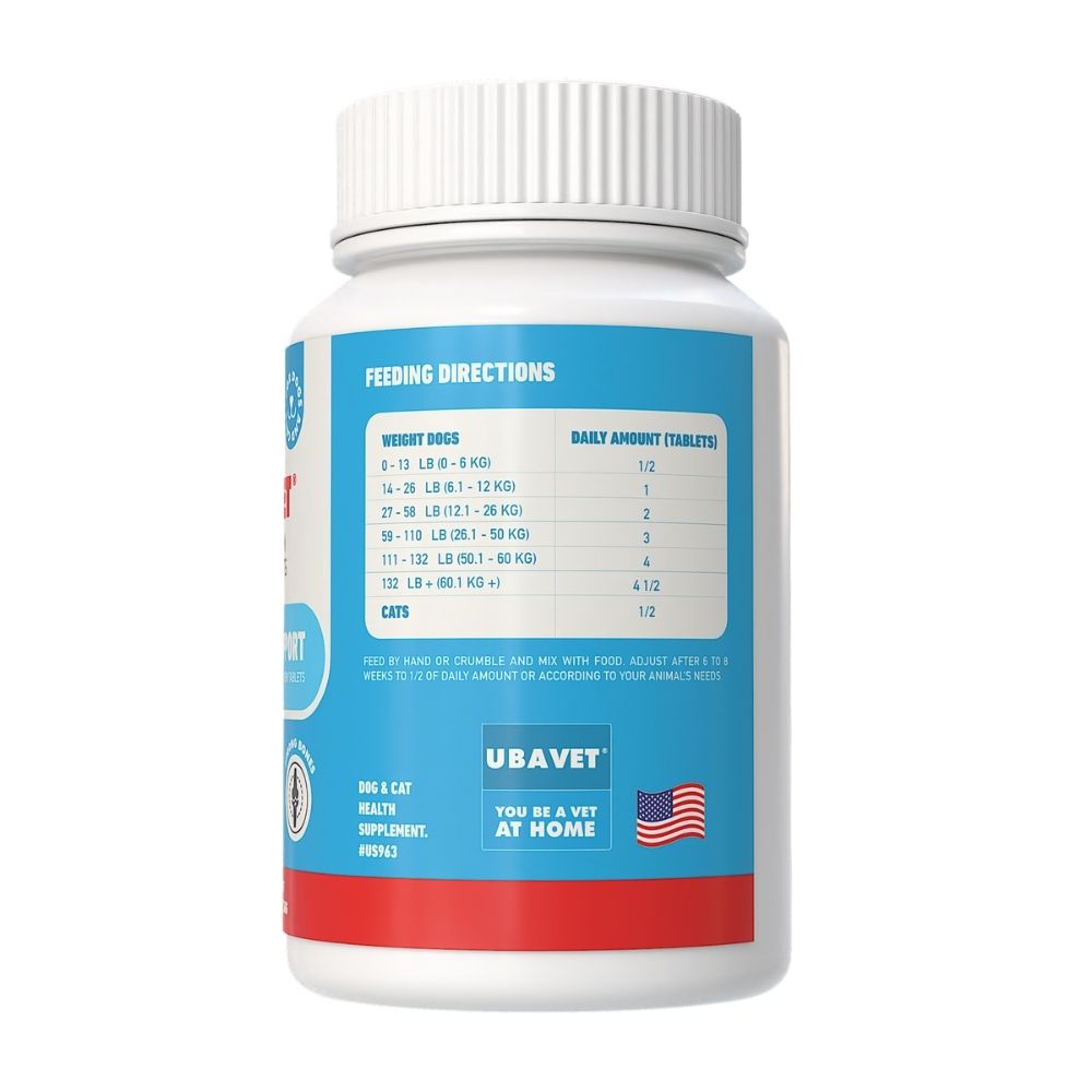UBAVET Joint Support Advanced Joint Care Chew Tablets for Dogs & Cats