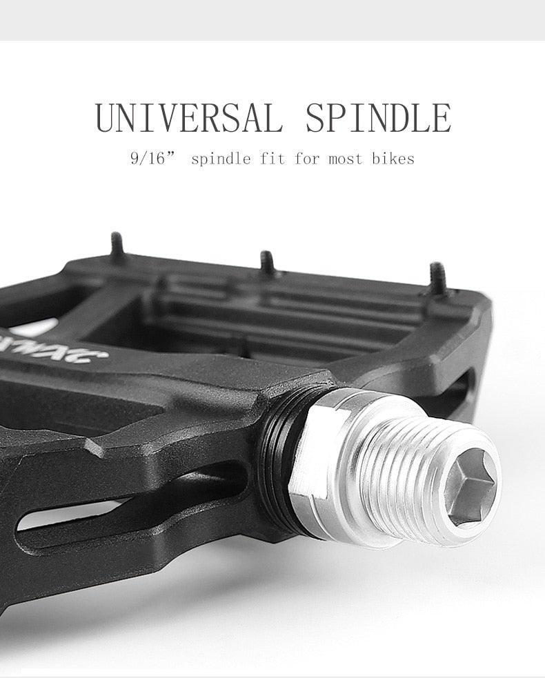 Ultralight Flat Pedals Nylon Bicycle Pedal Mountain Bike Platform Pedals 3 Sealed Bearings Cycling Pedals For Bicycle Mountain Bike Pedals Pedals Bicycle Flat Pedals Bearing Lightweight Platform For Road Mountain Bike