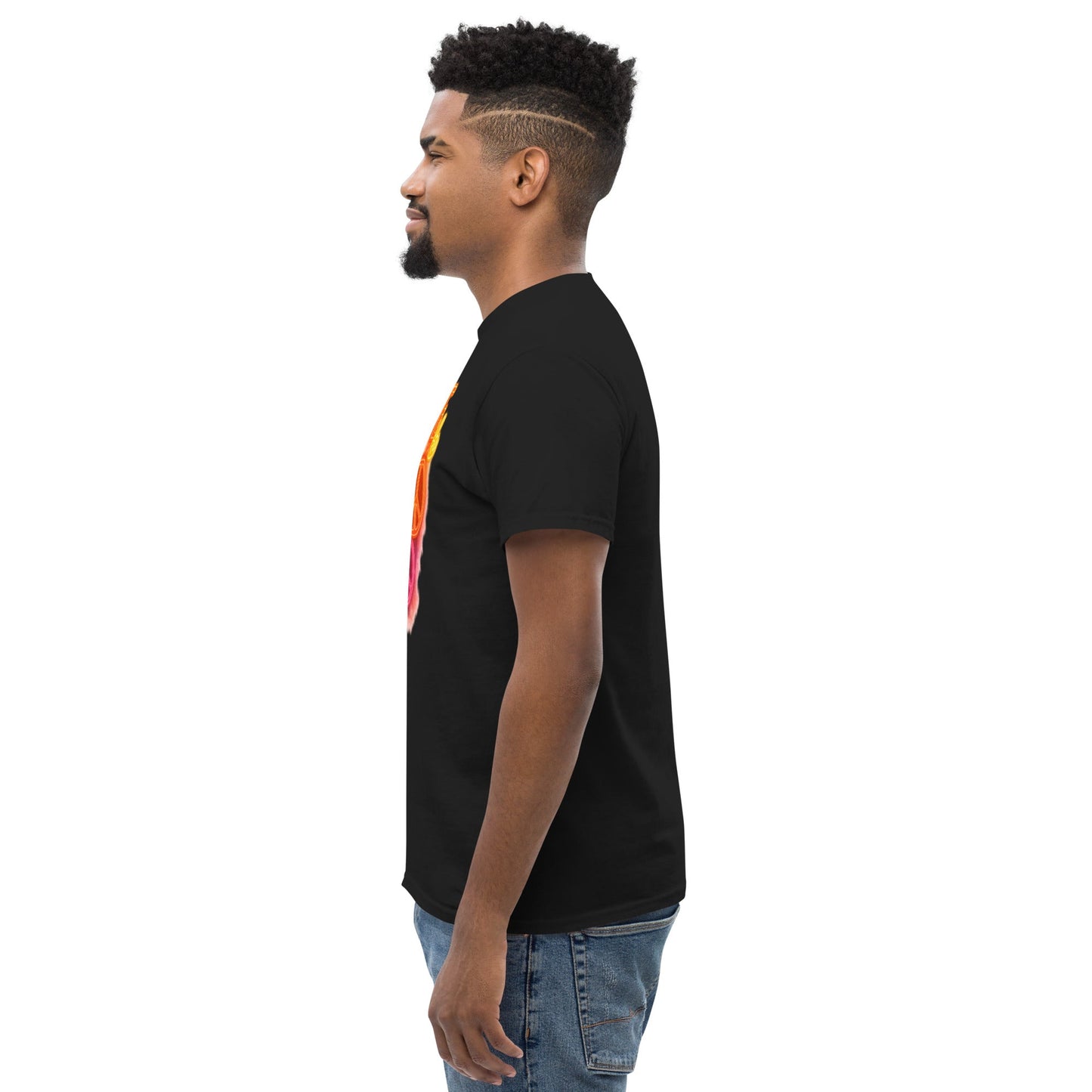 Neon Peace Sign Tee – Rainbow Glow Streetwear