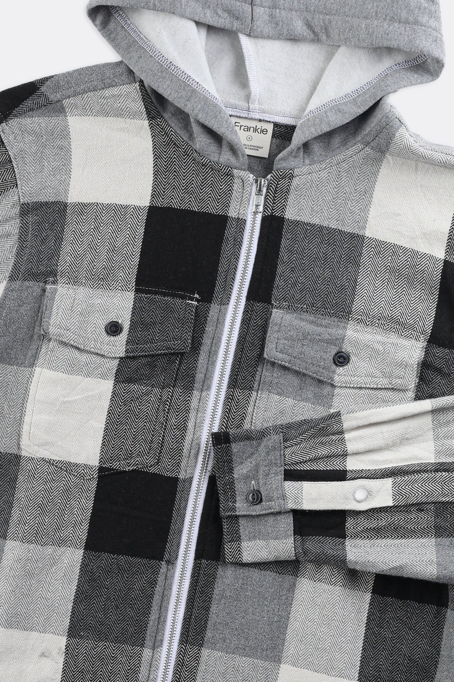 Unisex Hooded Flannel - Women-S, Men-XS