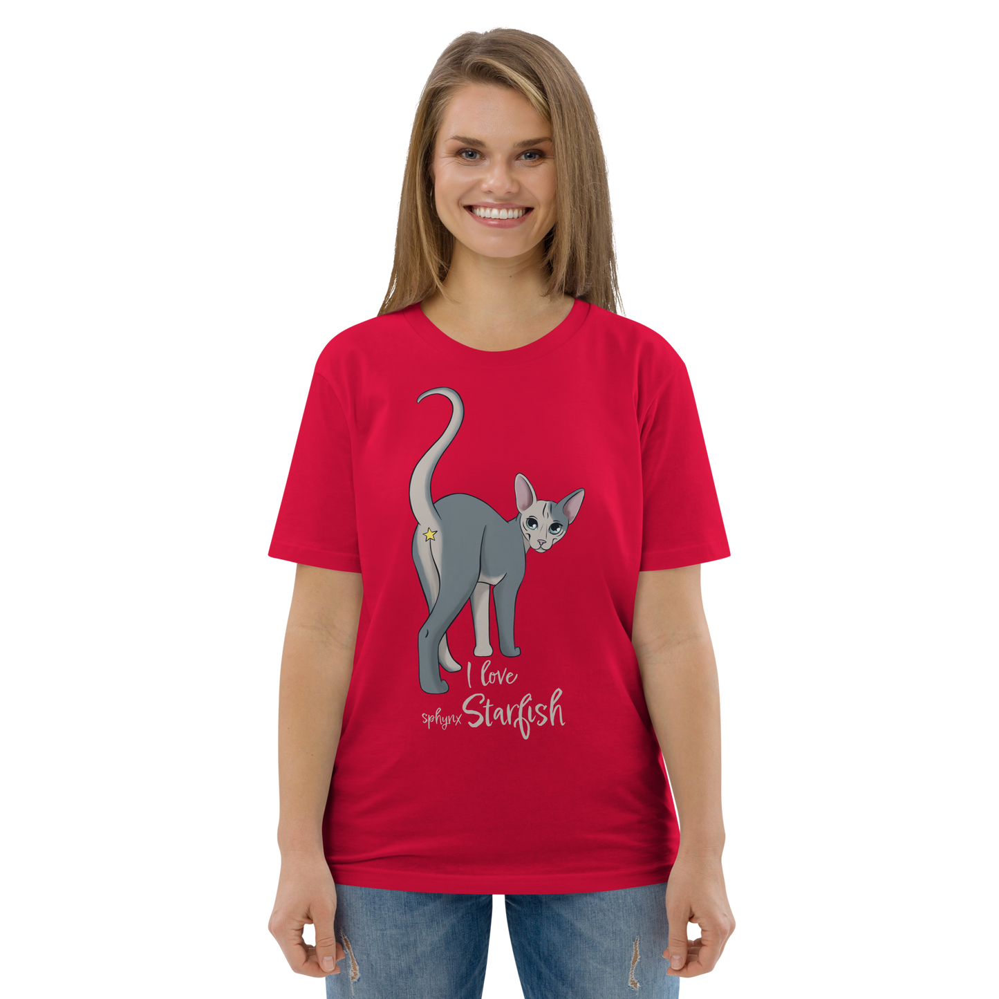"I LOVE SPHYNX STARFISH" UNISEX ECO TEE