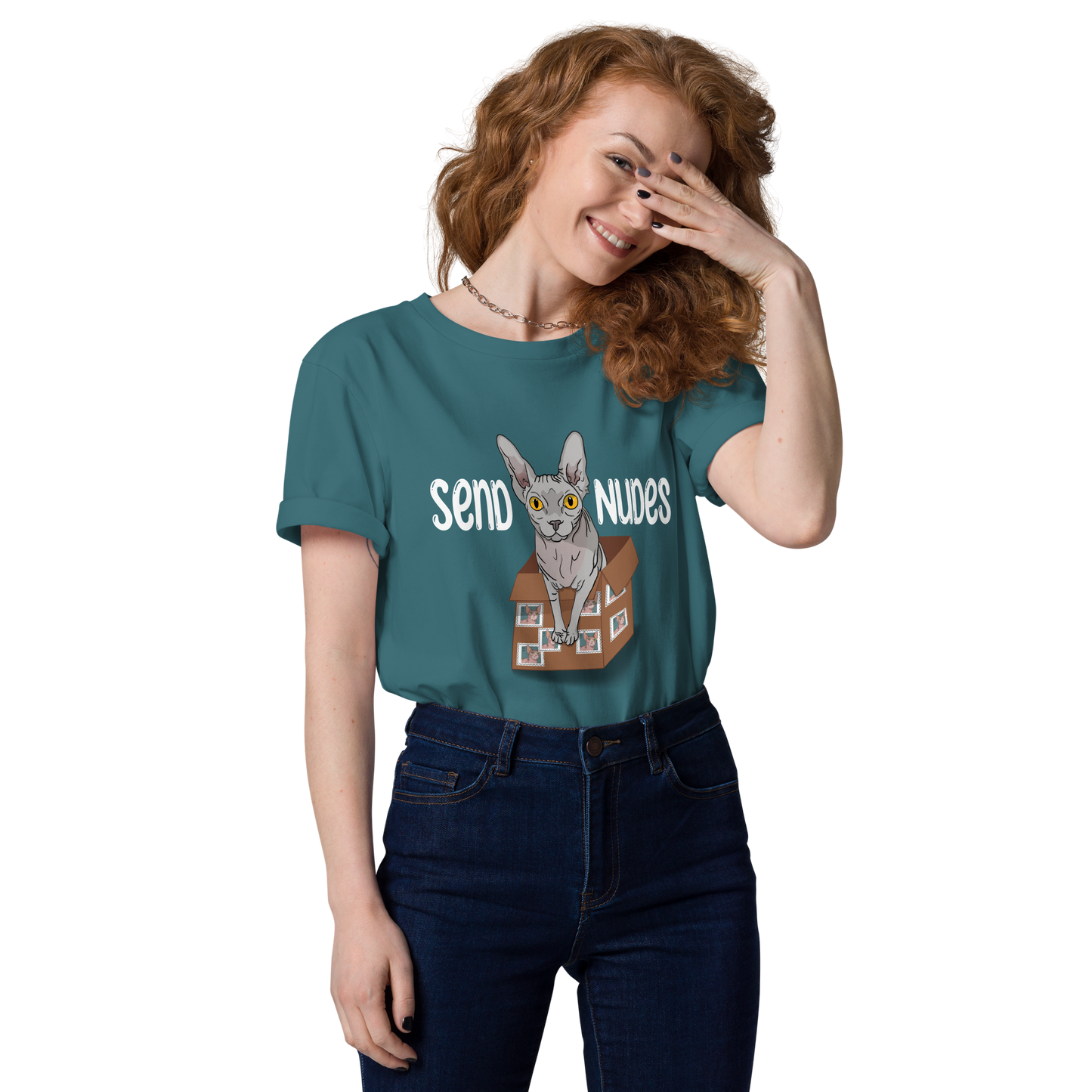 "SEND NUDES" UNISEX ECO TEE