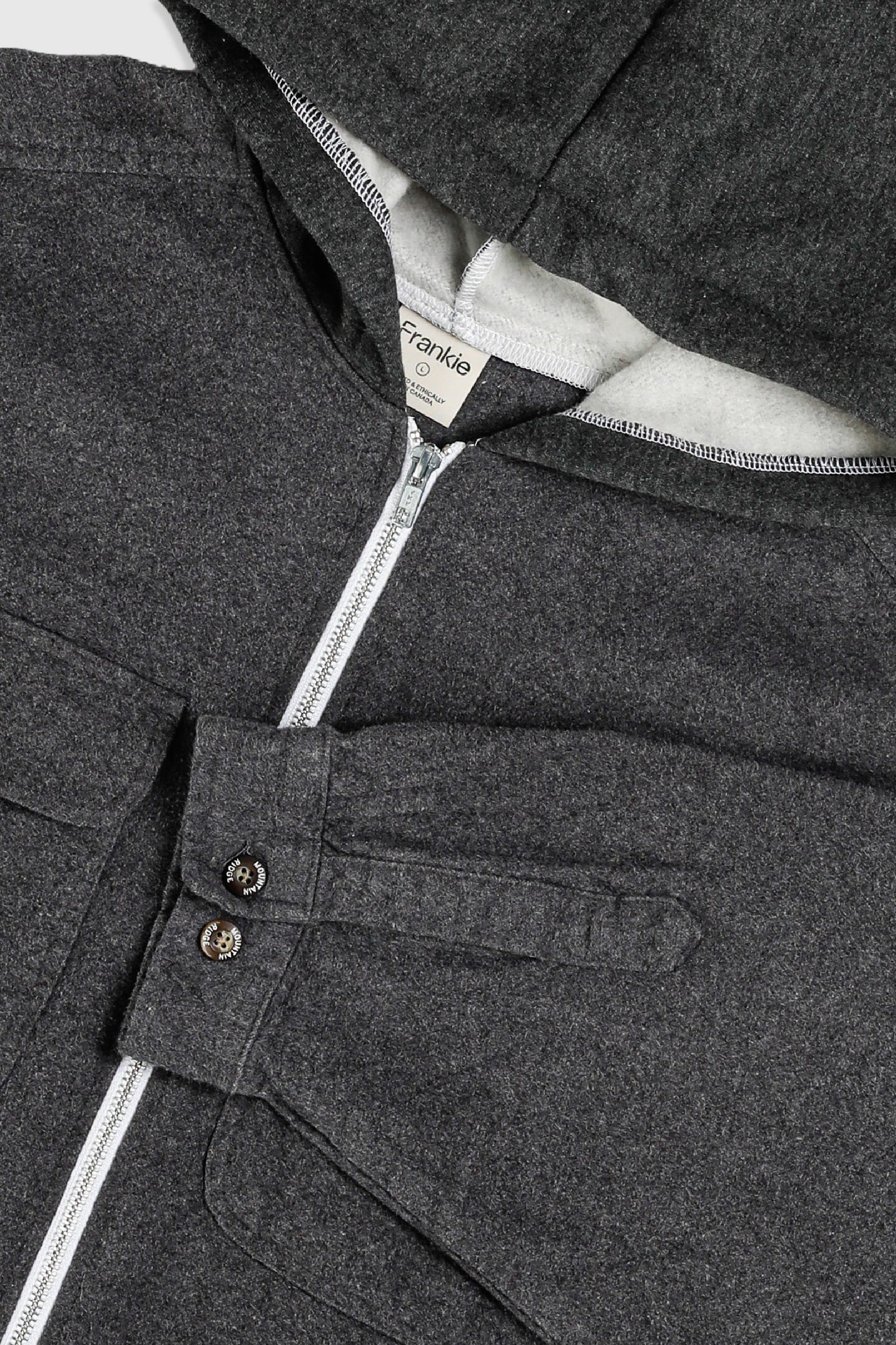 Unisex Rework Hooded Flannel - L