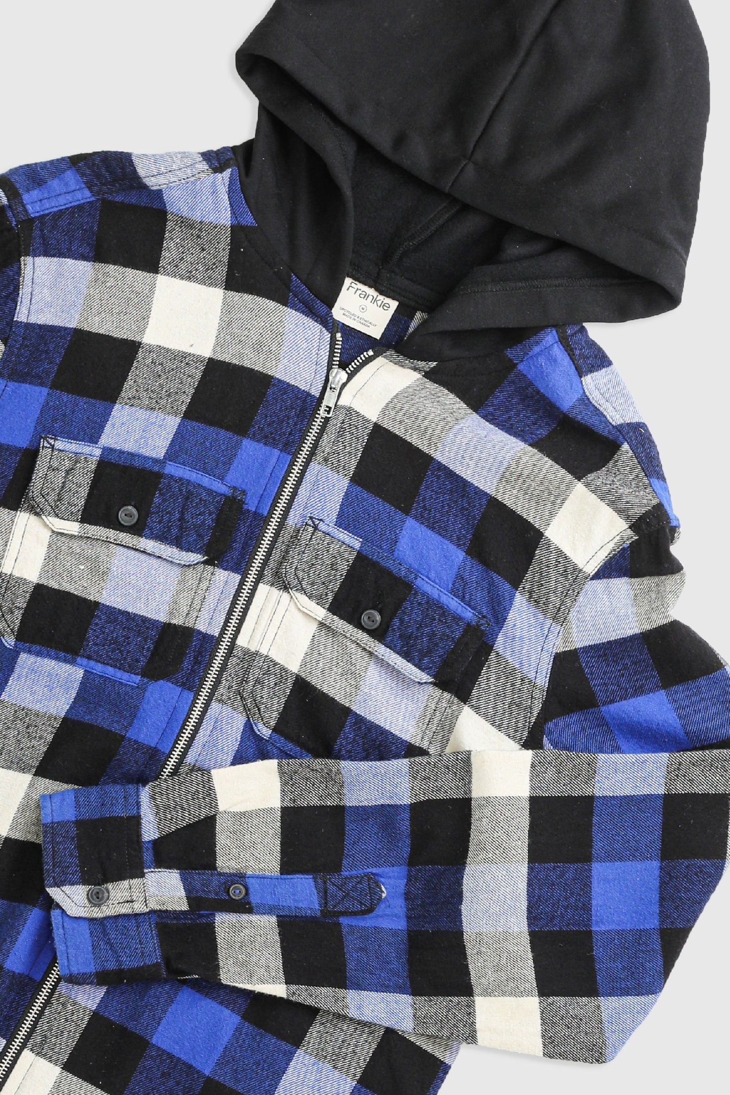 Unisex Rework Hooded Flannel - M