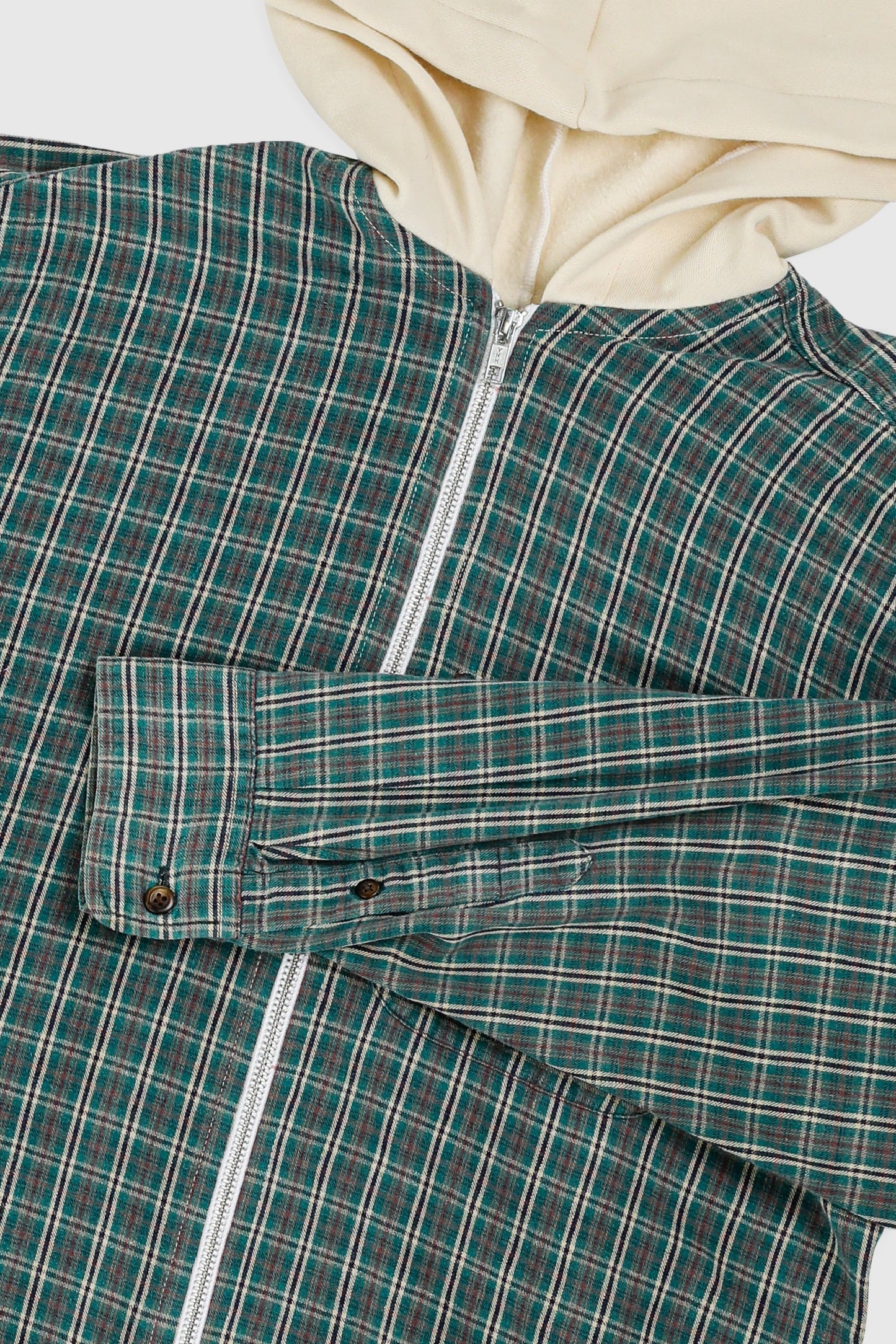 Unisex Rework Hooded Flannel - M