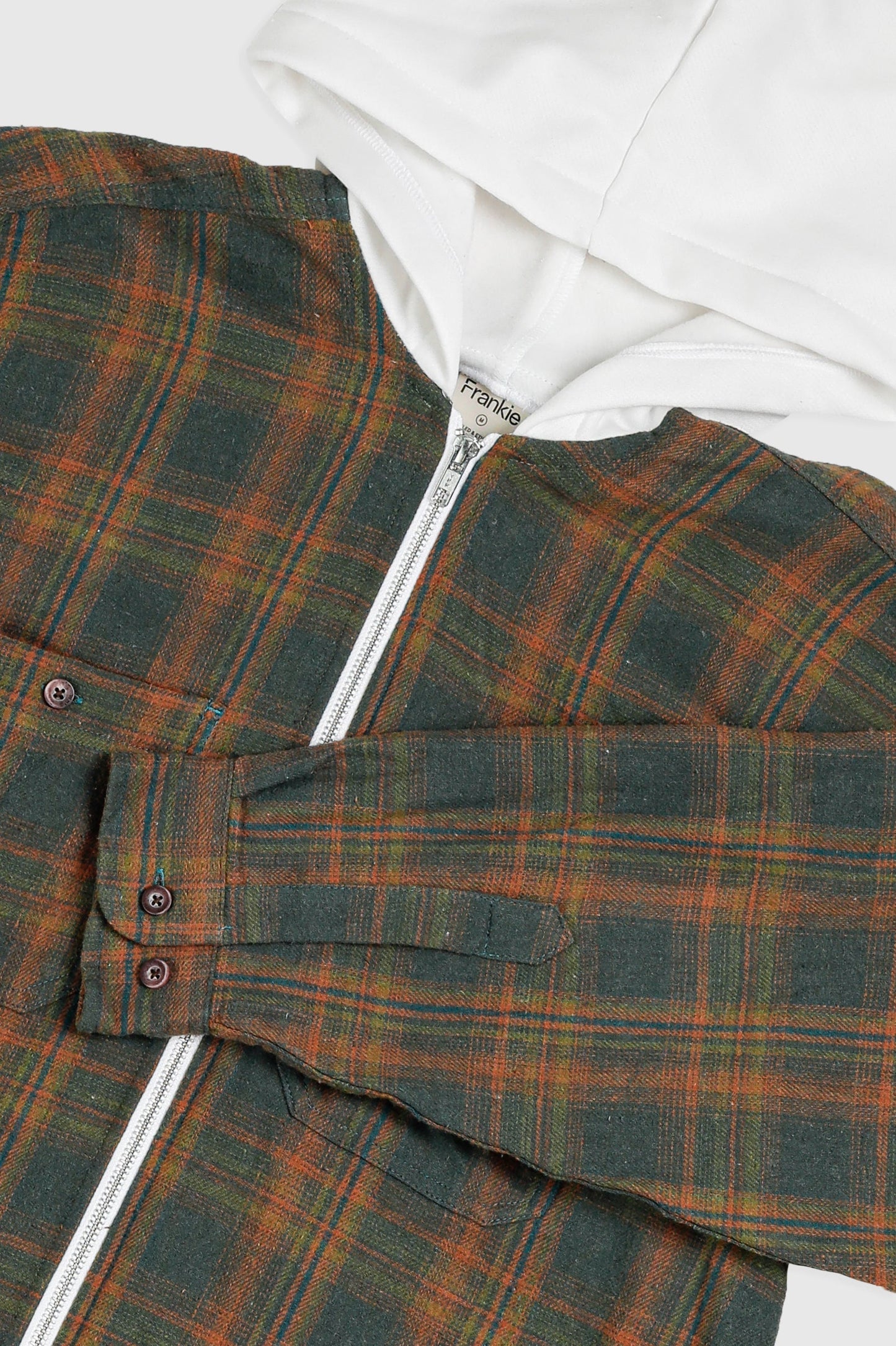 Unisex Rework Hooded Flannel - M
