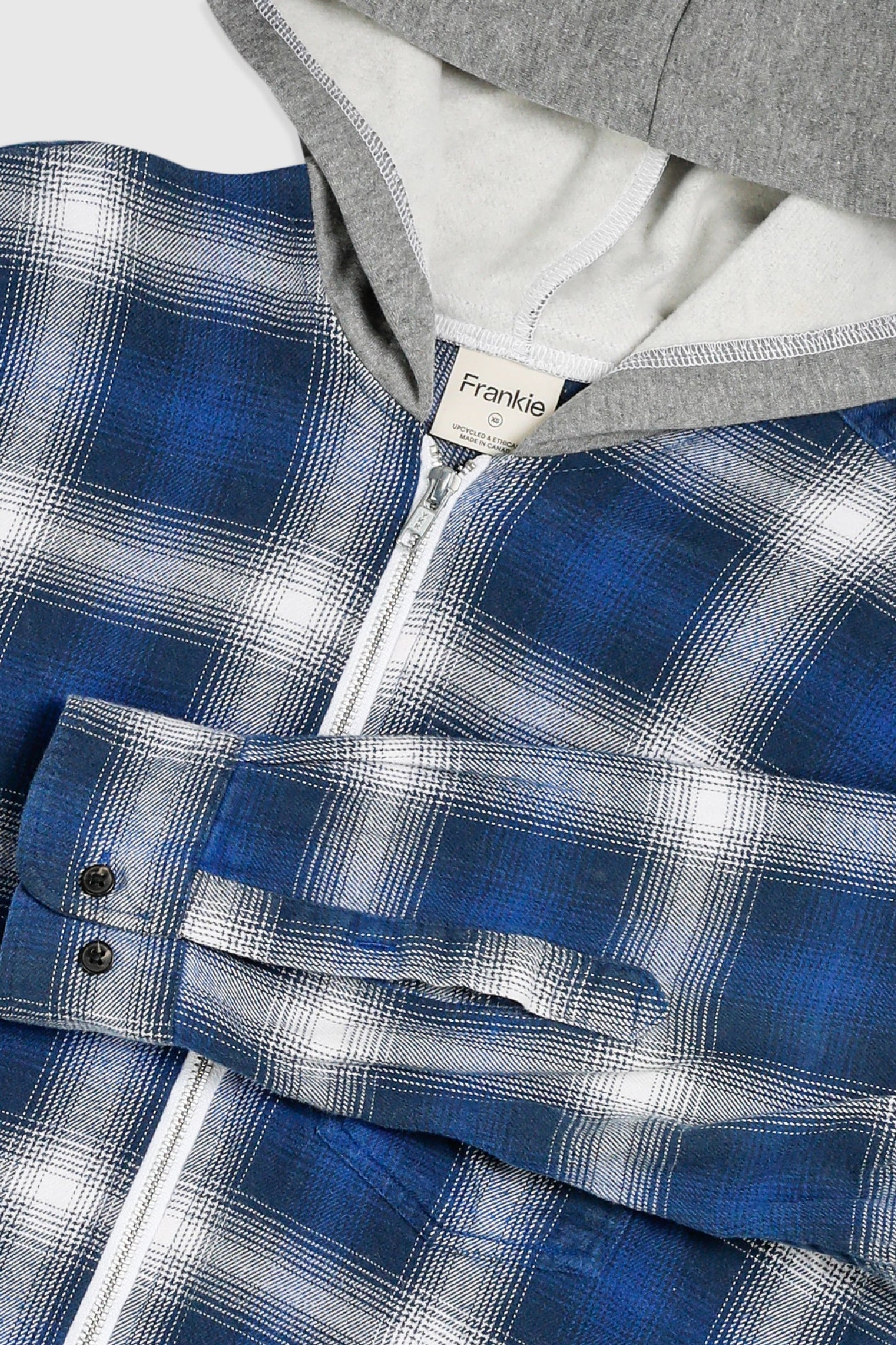Unisex Rework Hooded Flannel - S