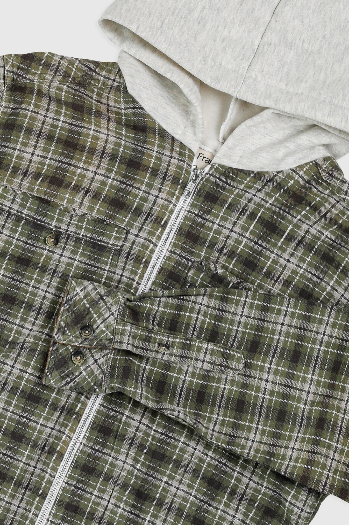 Unisex Rework Hooded Flannel - S