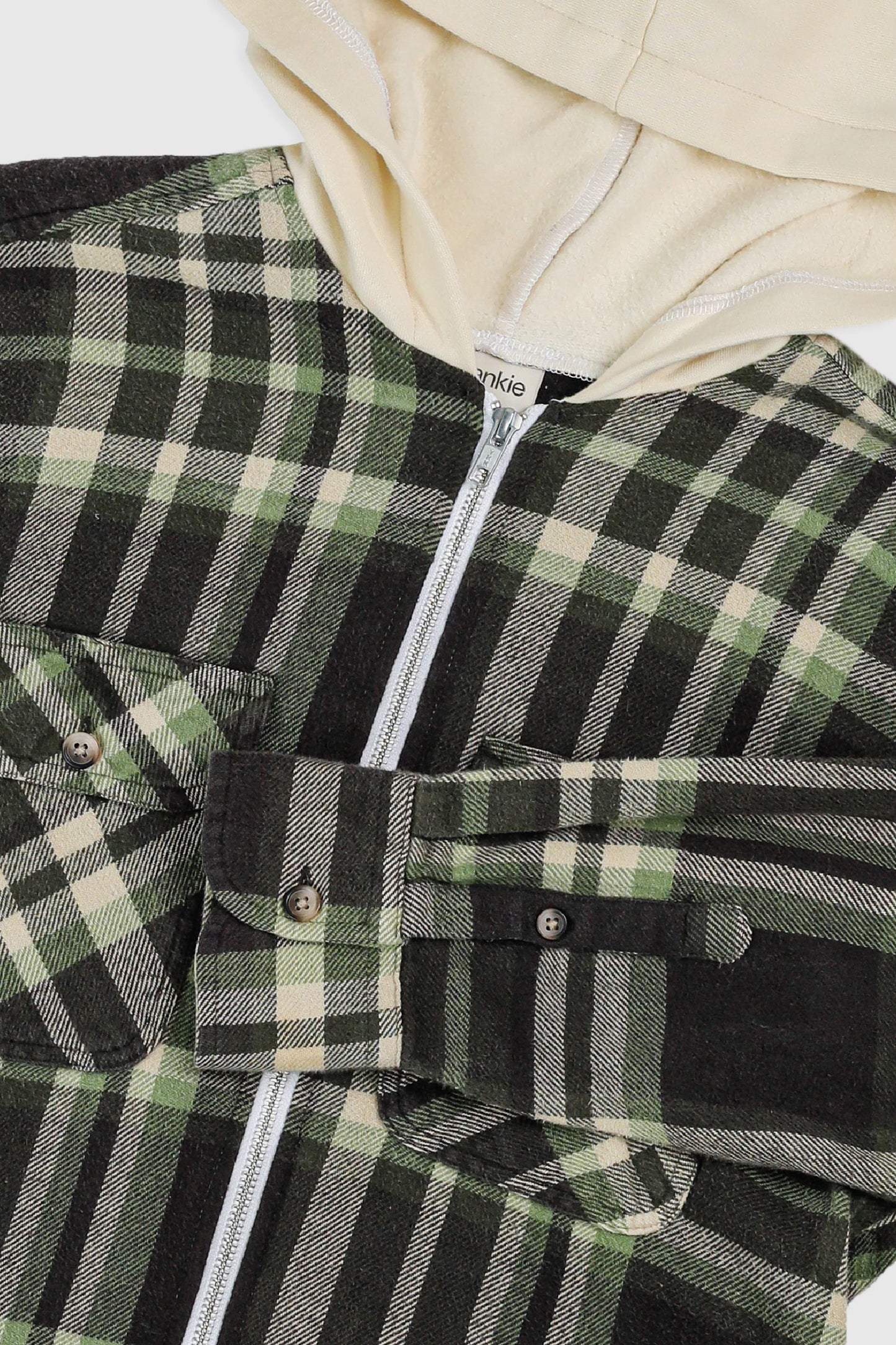 Unisex Rework Hooded Flannel - S
