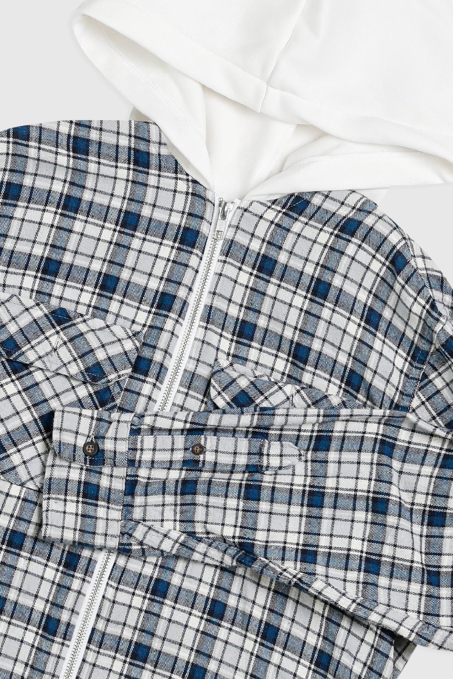 Unisex Rework Hooded Flannel - S