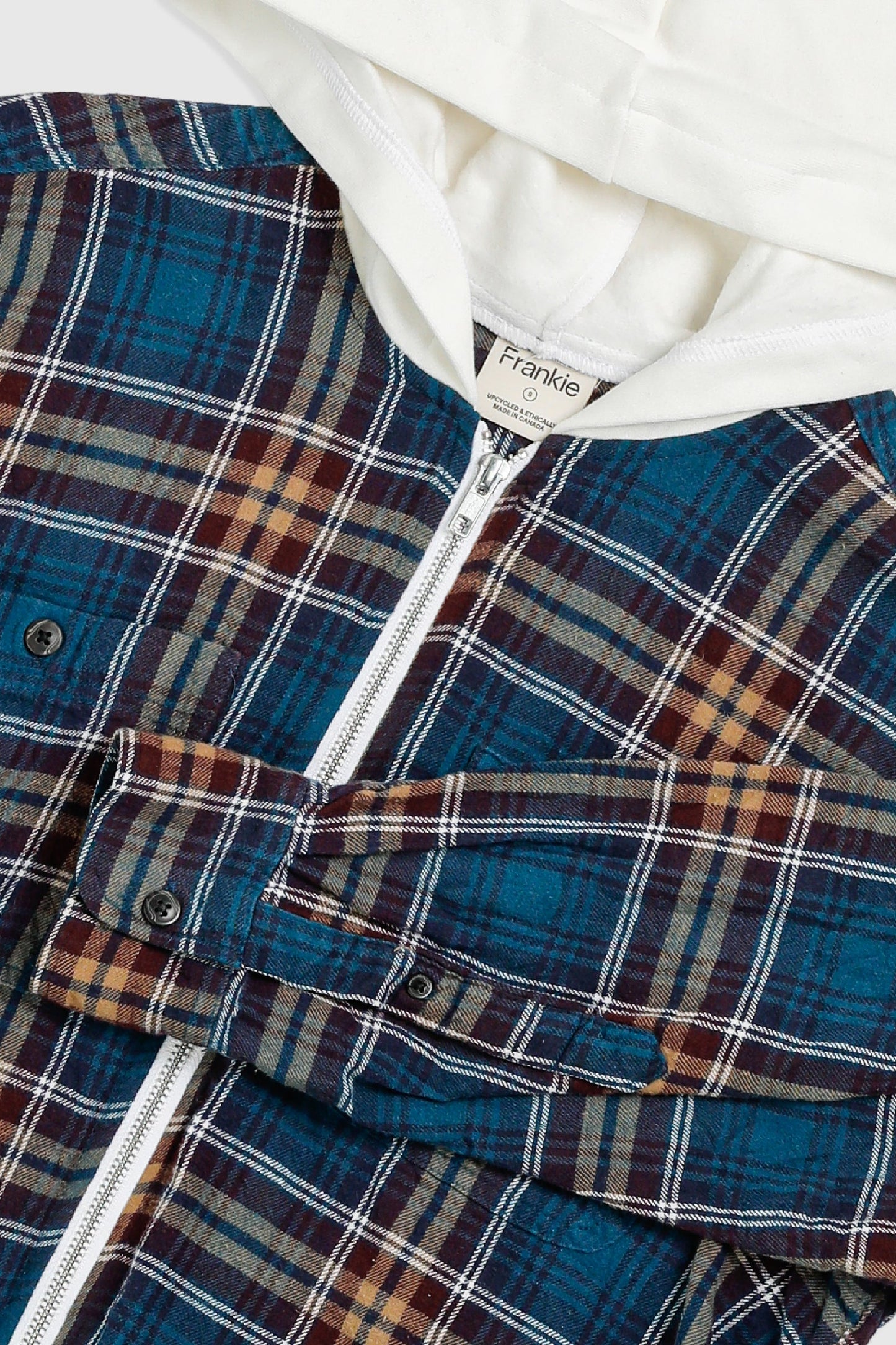 Unisex Rework Hooded Flannel - S