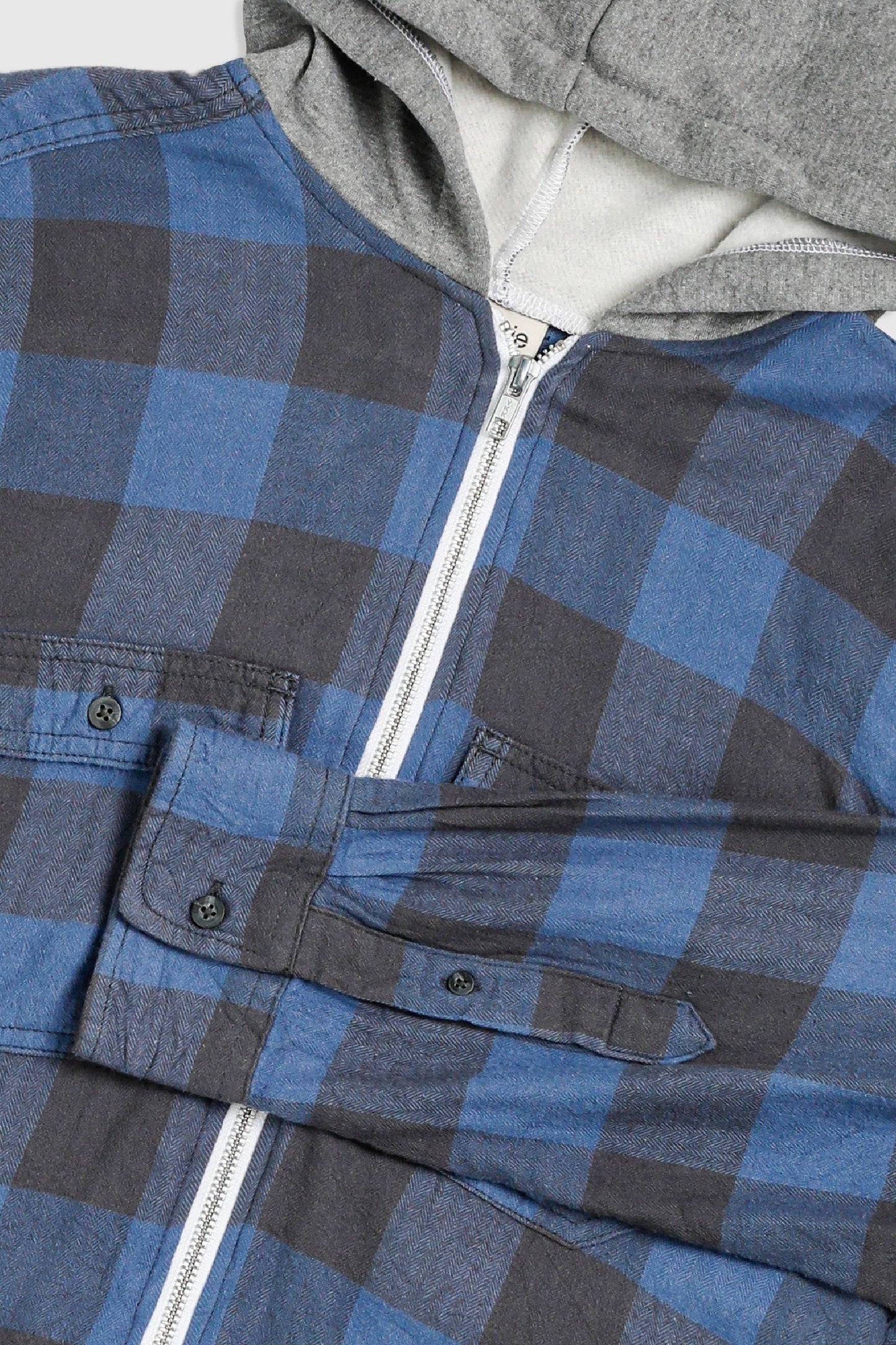 Unisex Rework Hooded Flannel - S