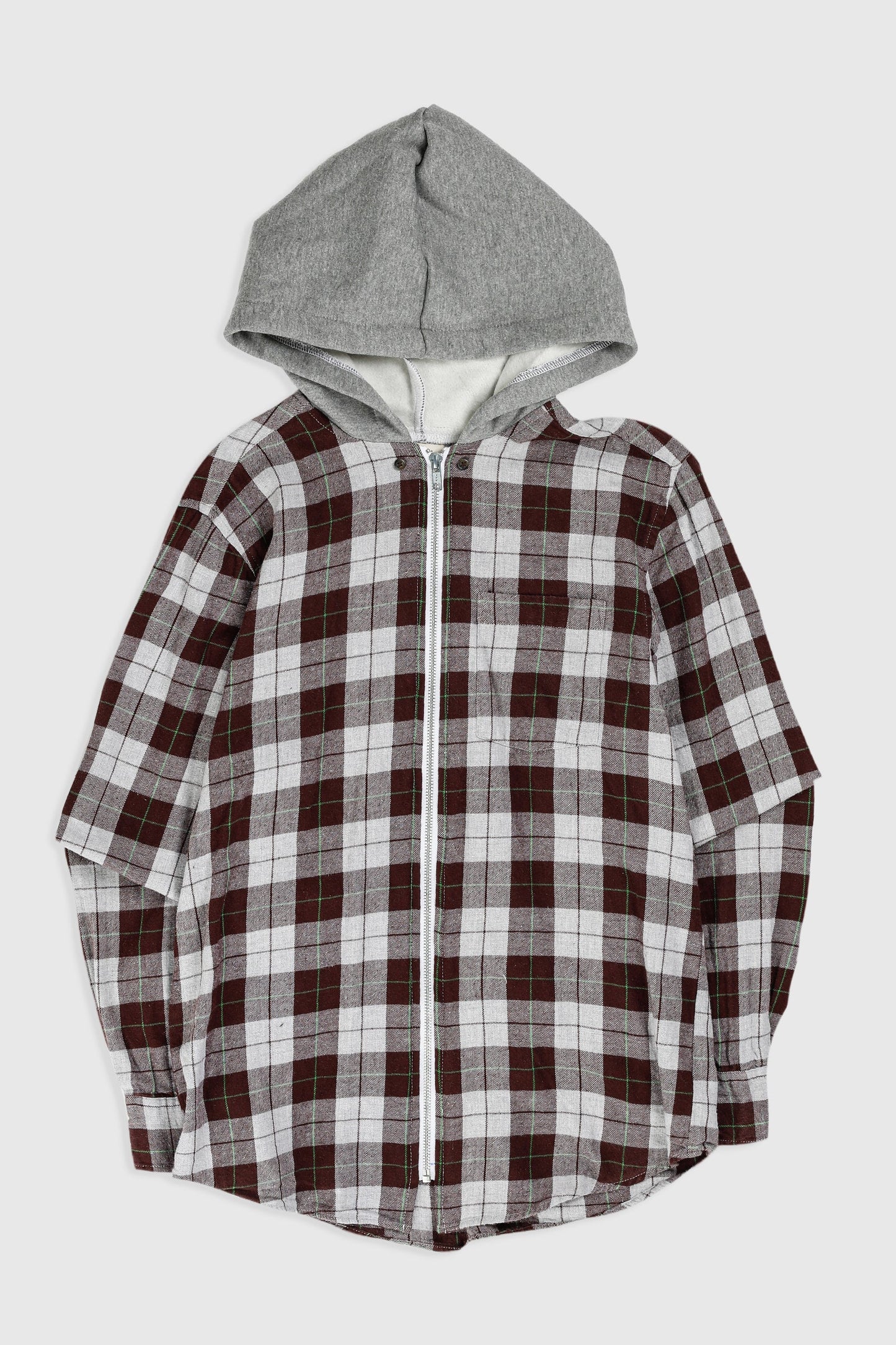 Unisex Rework Hooded Flannel - S