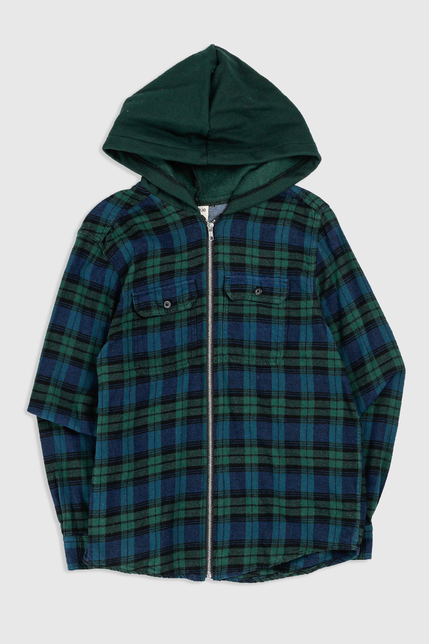 Unisex Rework Hooded Flannel - S